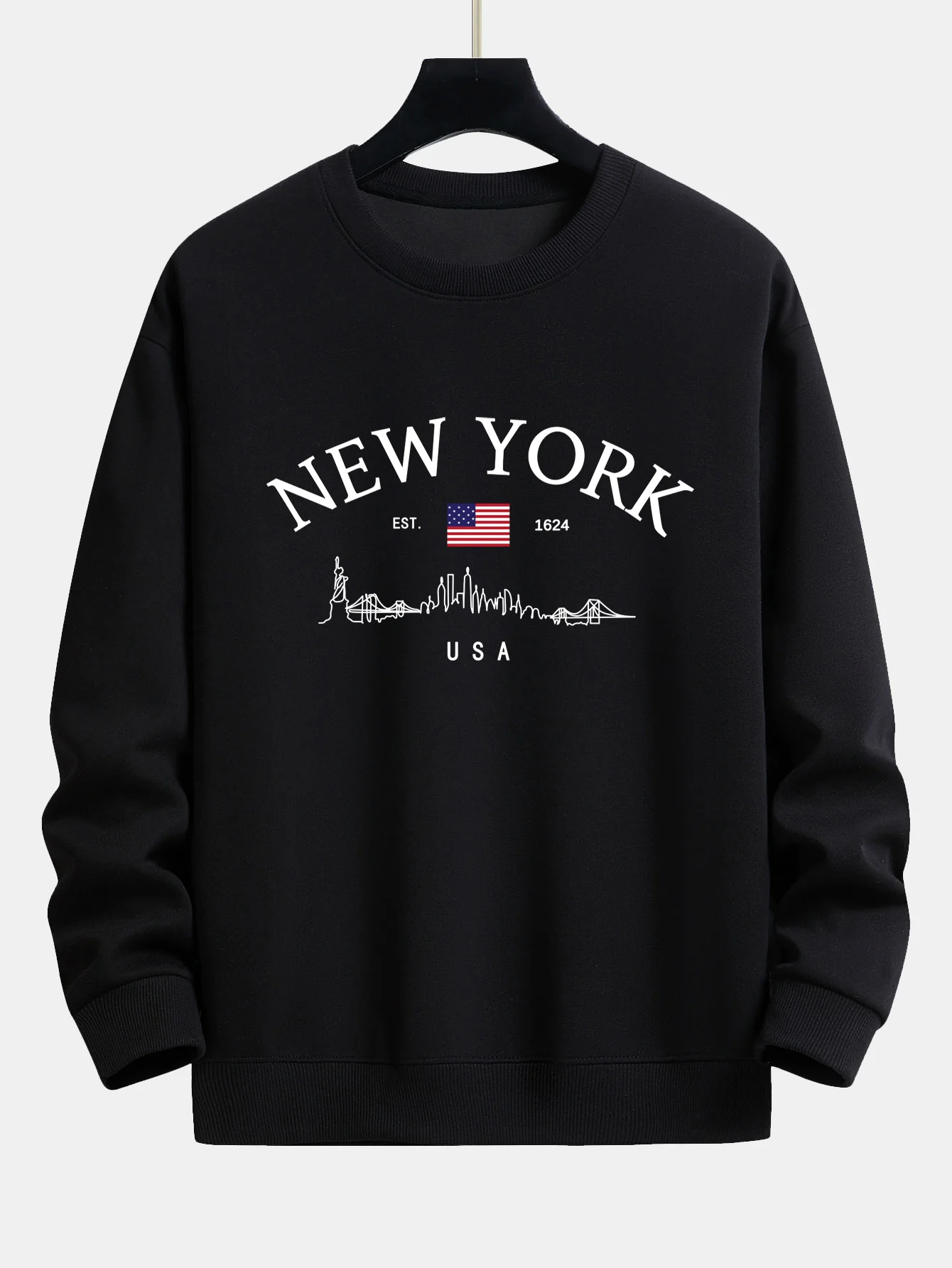 New York Druck Locker sitzendes Sweatshirt - Image 3
