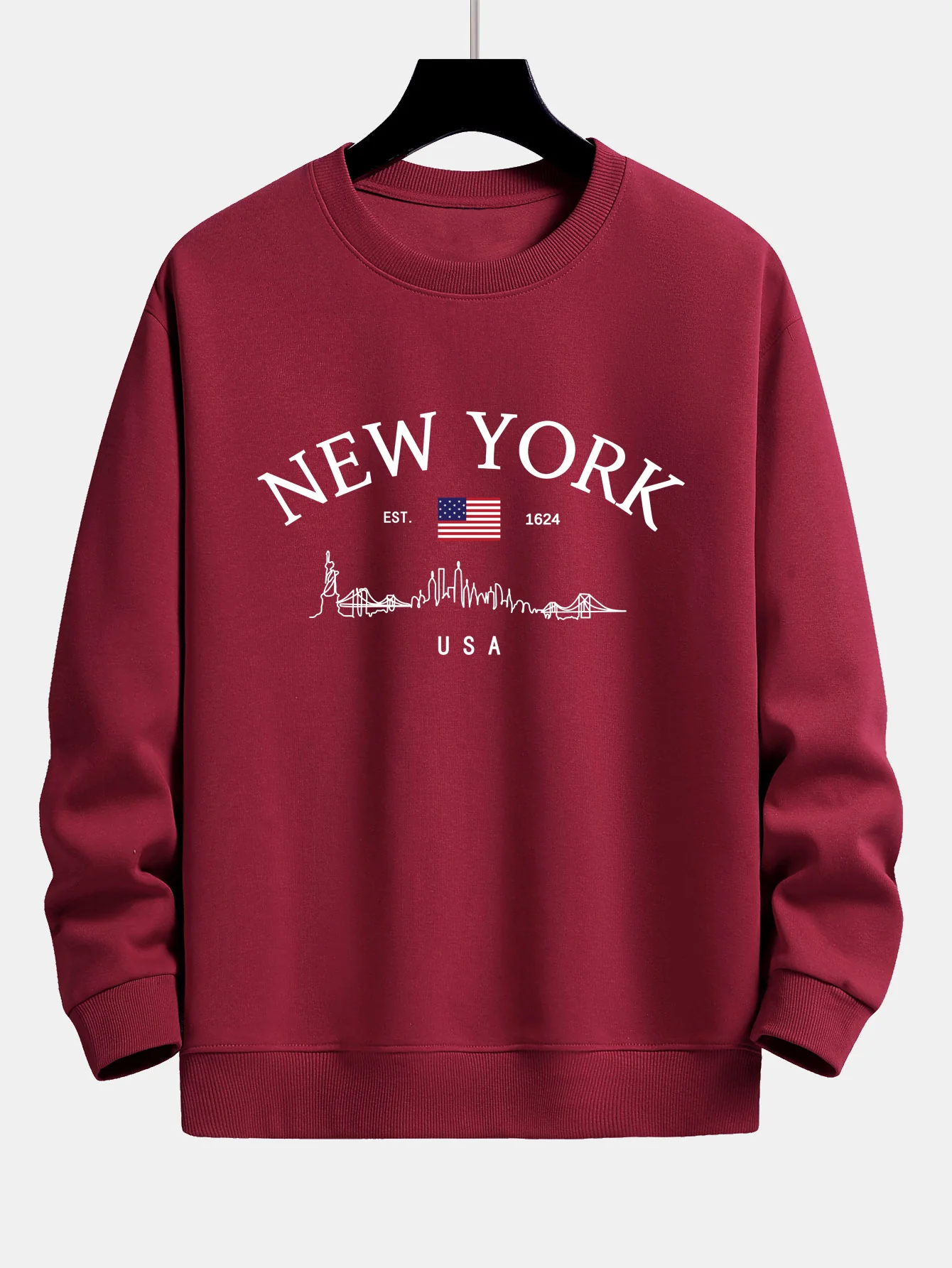 New York Druck Locker sitzendes Sweatshirt - Image 7