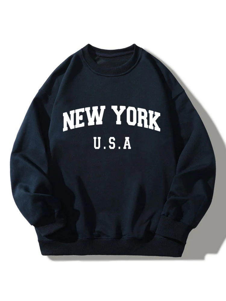 New York Print Relaxed Sweatshirt - Image 3