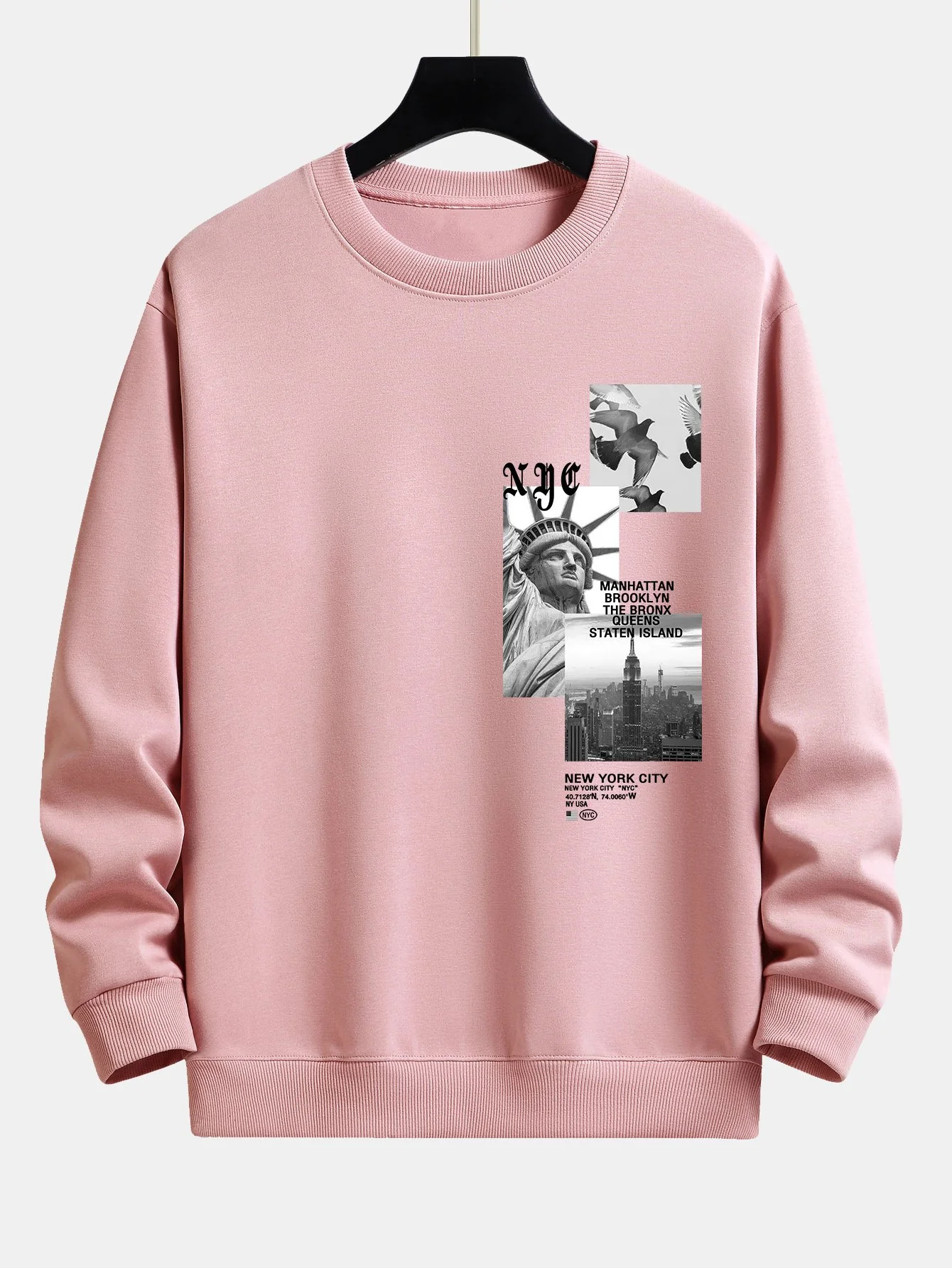 New York Scenic Views Print Relax Fit Sweatshirt - Image 2