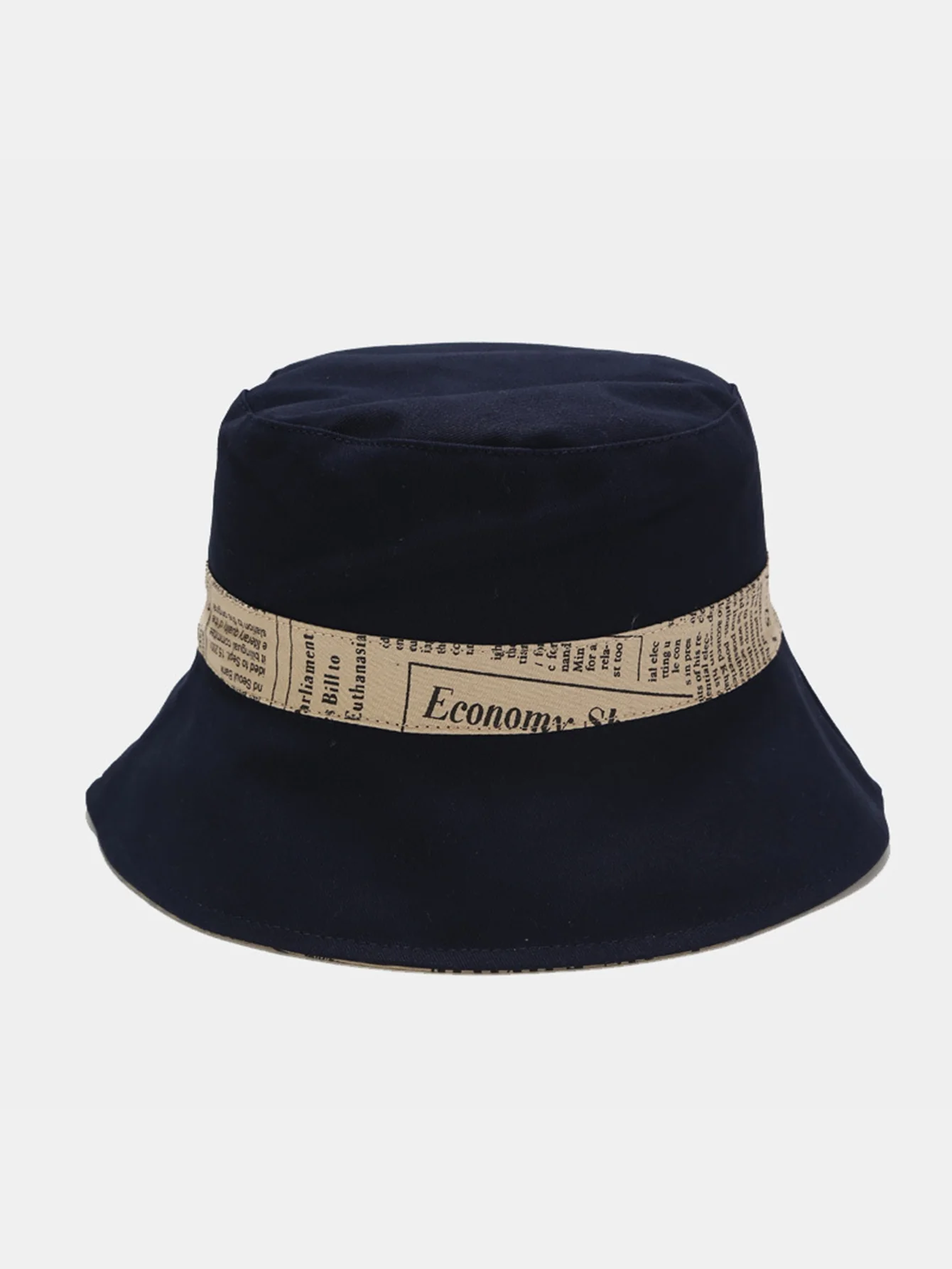 Zeitungsdruck doppelseitiger wendbarer Bucket Hat - Image 4