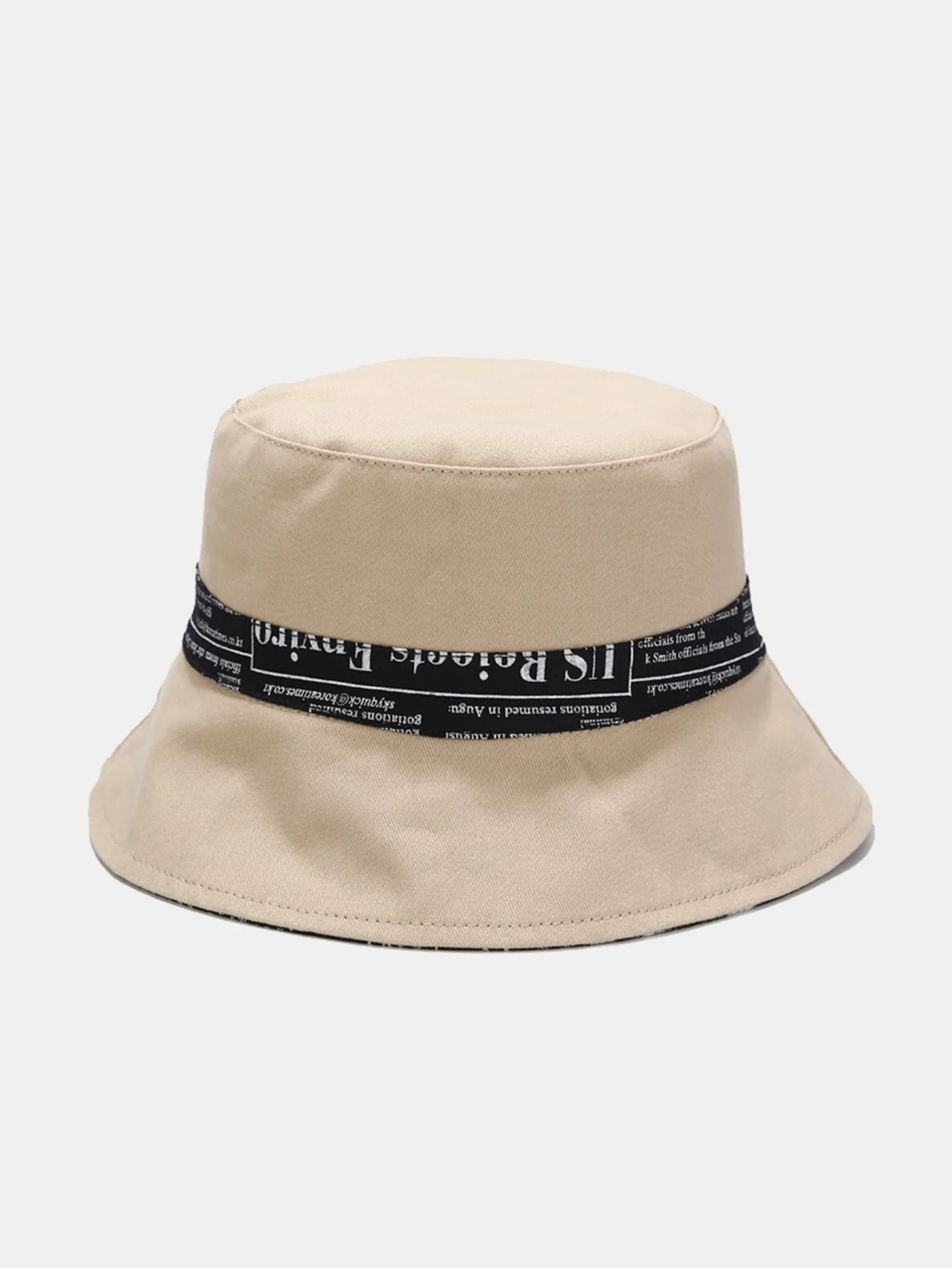 Zeitungsdruck doppelseitiger wendbarer Bucket Hat - Image 6