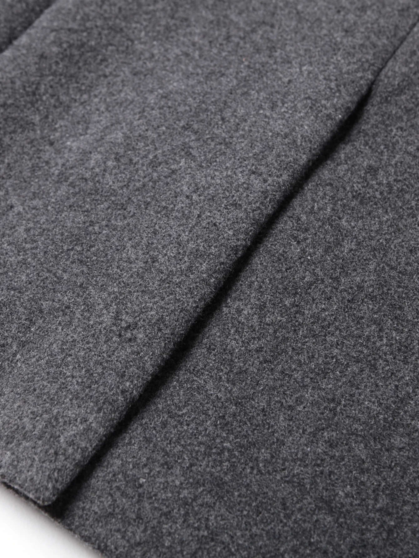 Notch Lapel Wool Blend Overcoat - Image 11