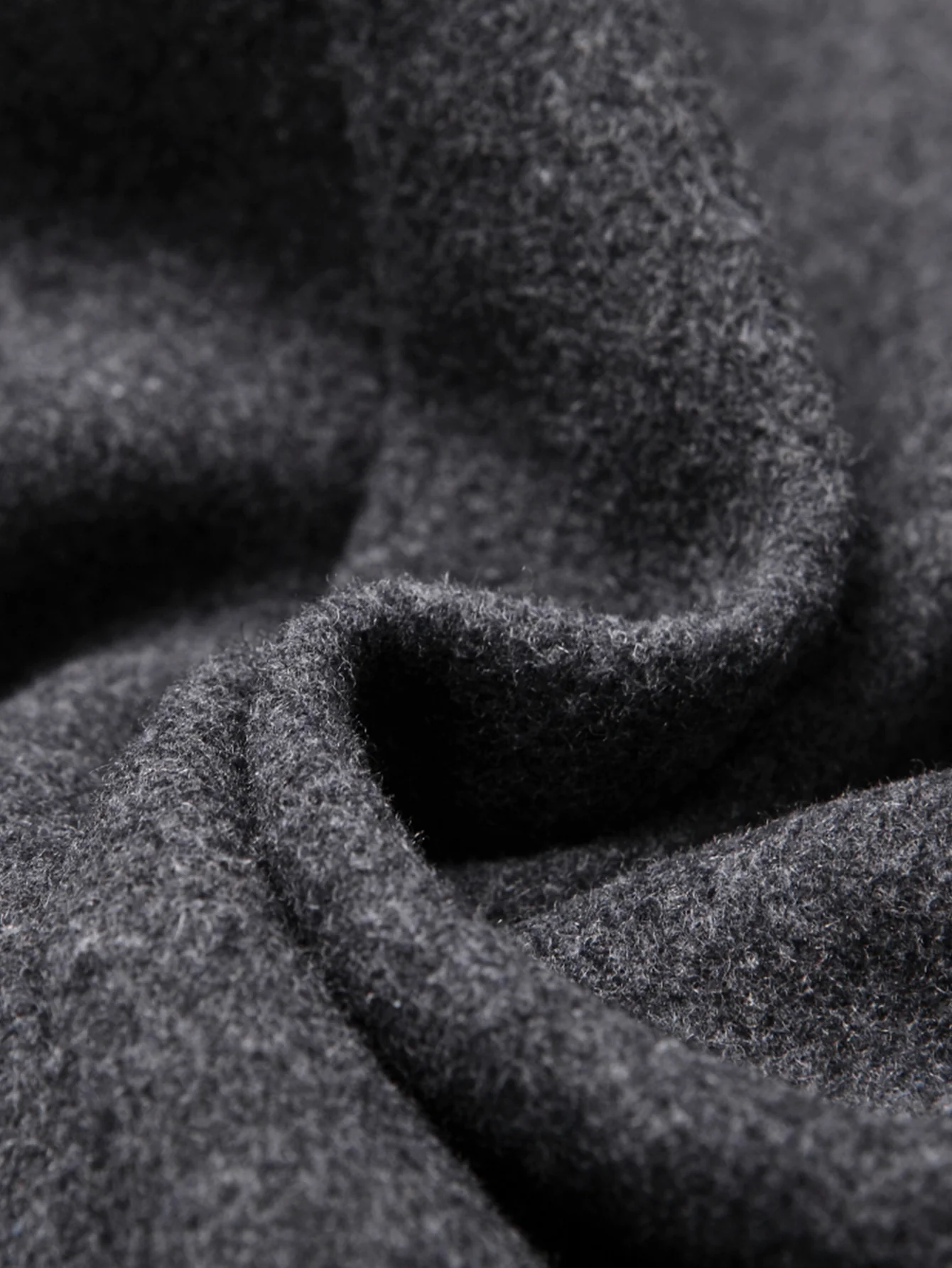 Notch Lapel Wool Blend Overcoat - Image 12