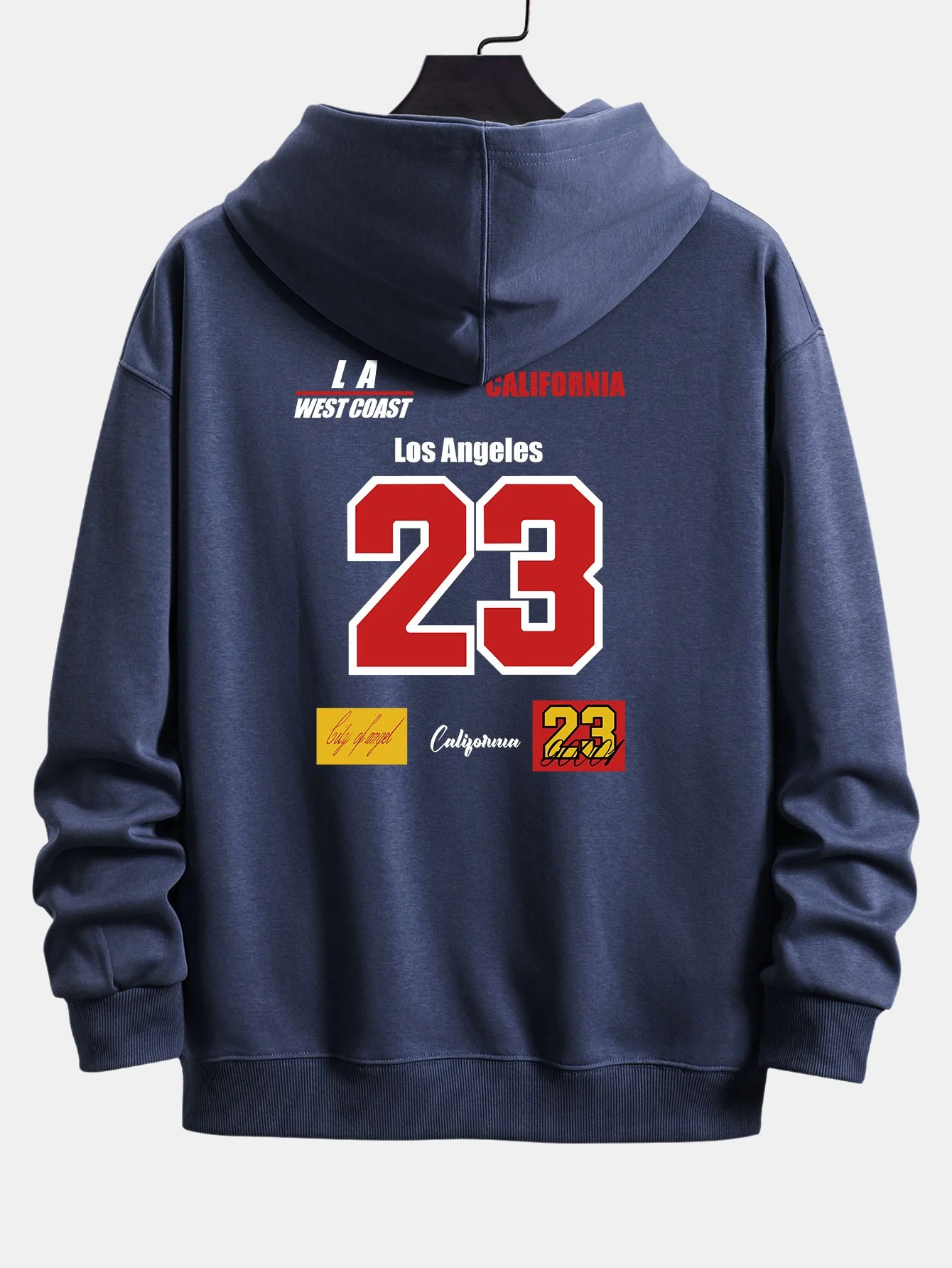 Nummer 23 Druck Relaxed Fit Hoodie - Image 12