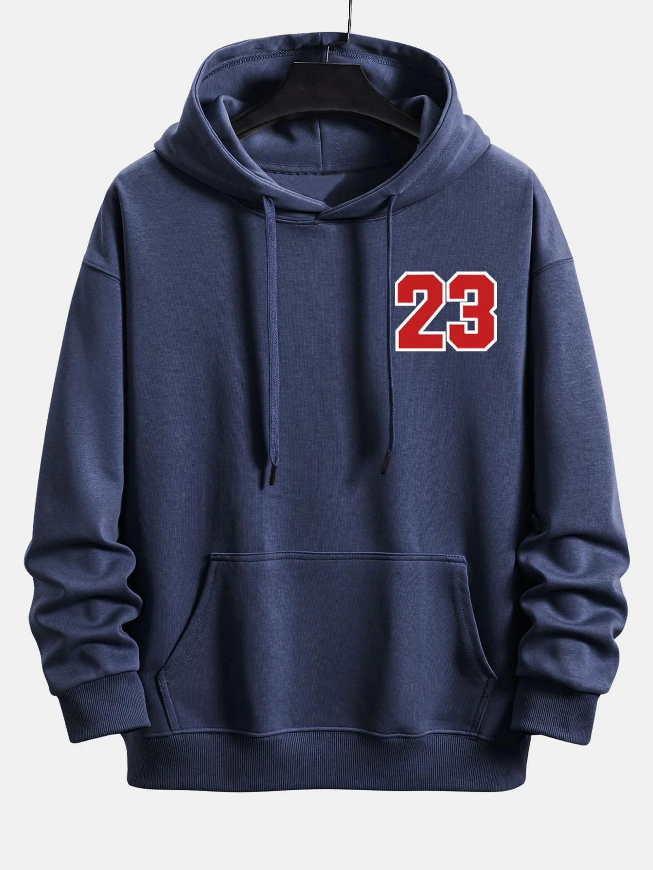 Nummer 23 Druck Relaxed Fit Hoodie - Image 14