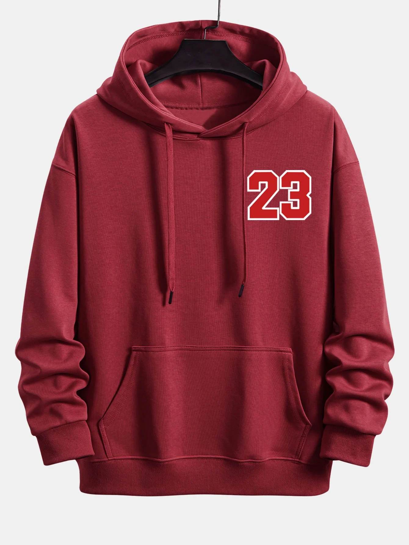 Nummer 23 Druck Relaxed Fit Hoodie - Image 15