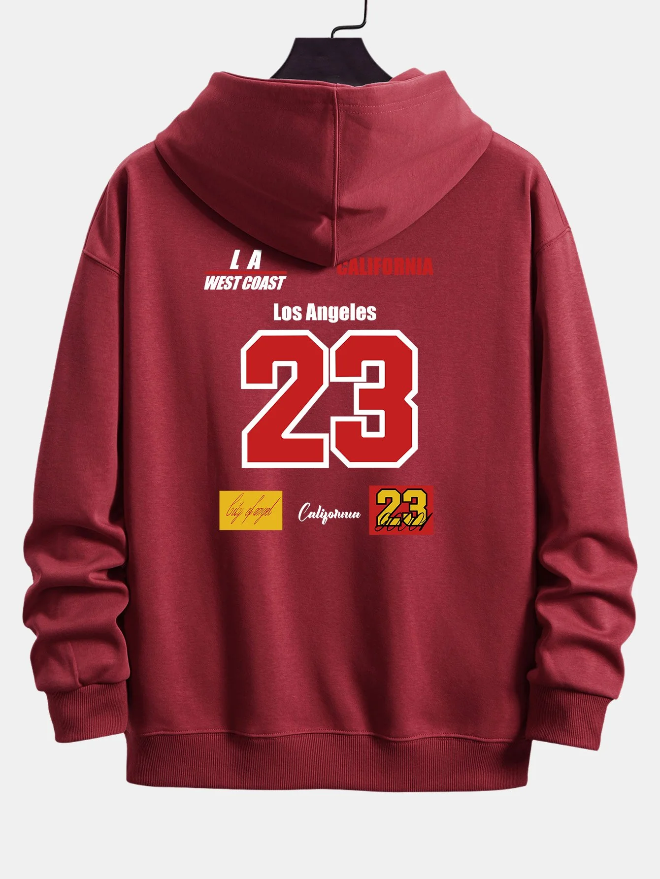 Nummer 23 Druck Relaxed Fit Hoodie - Image 16