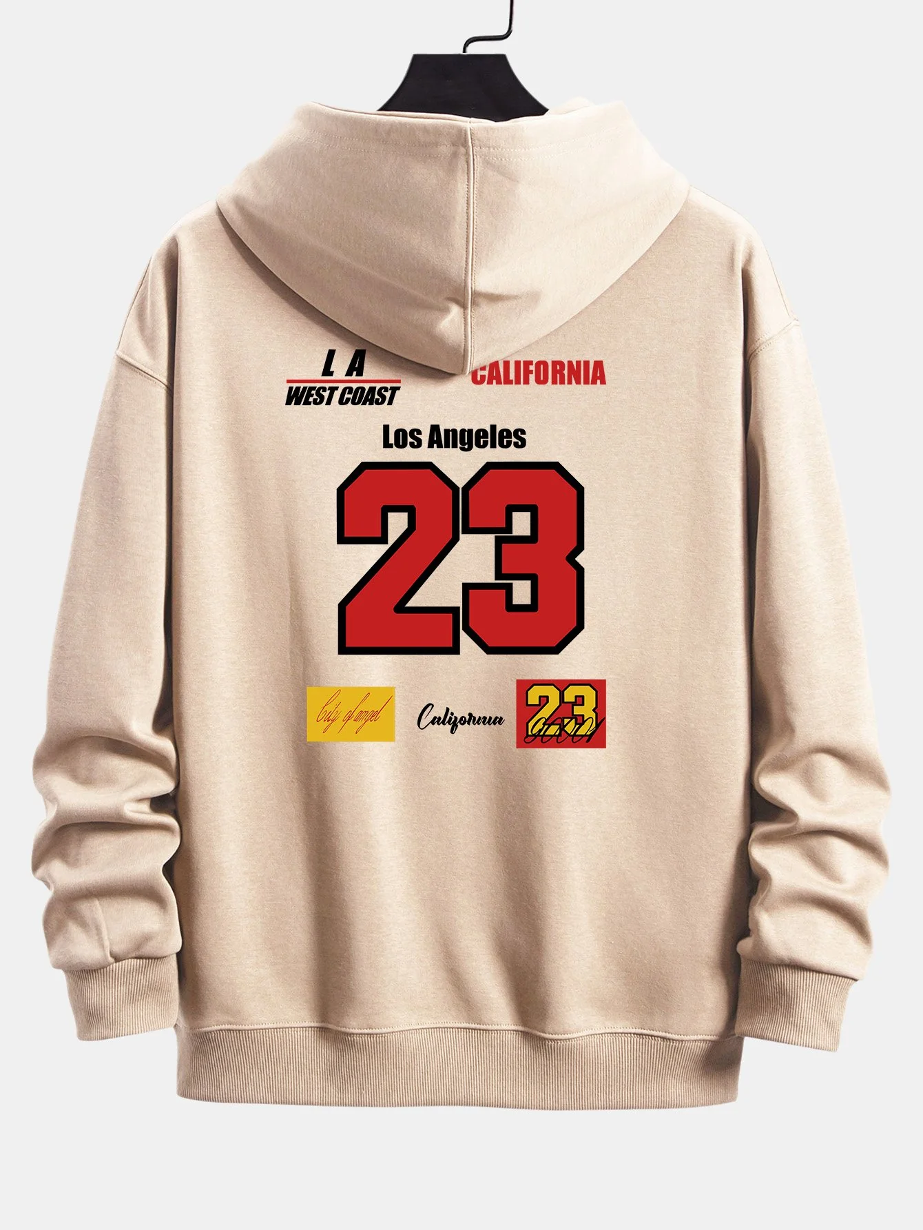 Nummer 23 Druck Relaxed Fit Hoodie - Image 8