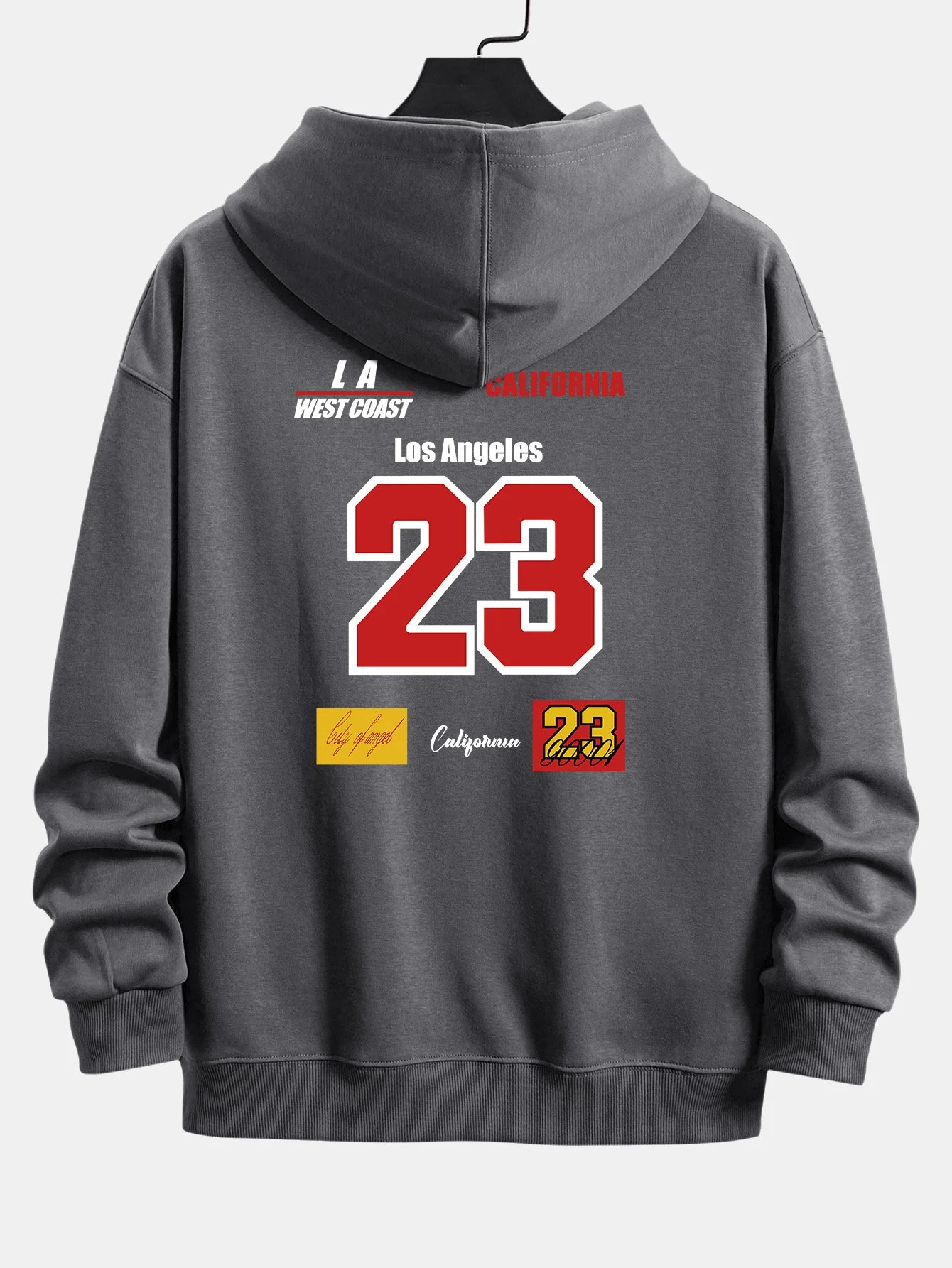 Nummer 23 Druck Relaxed Fit Hoodie - Image 4