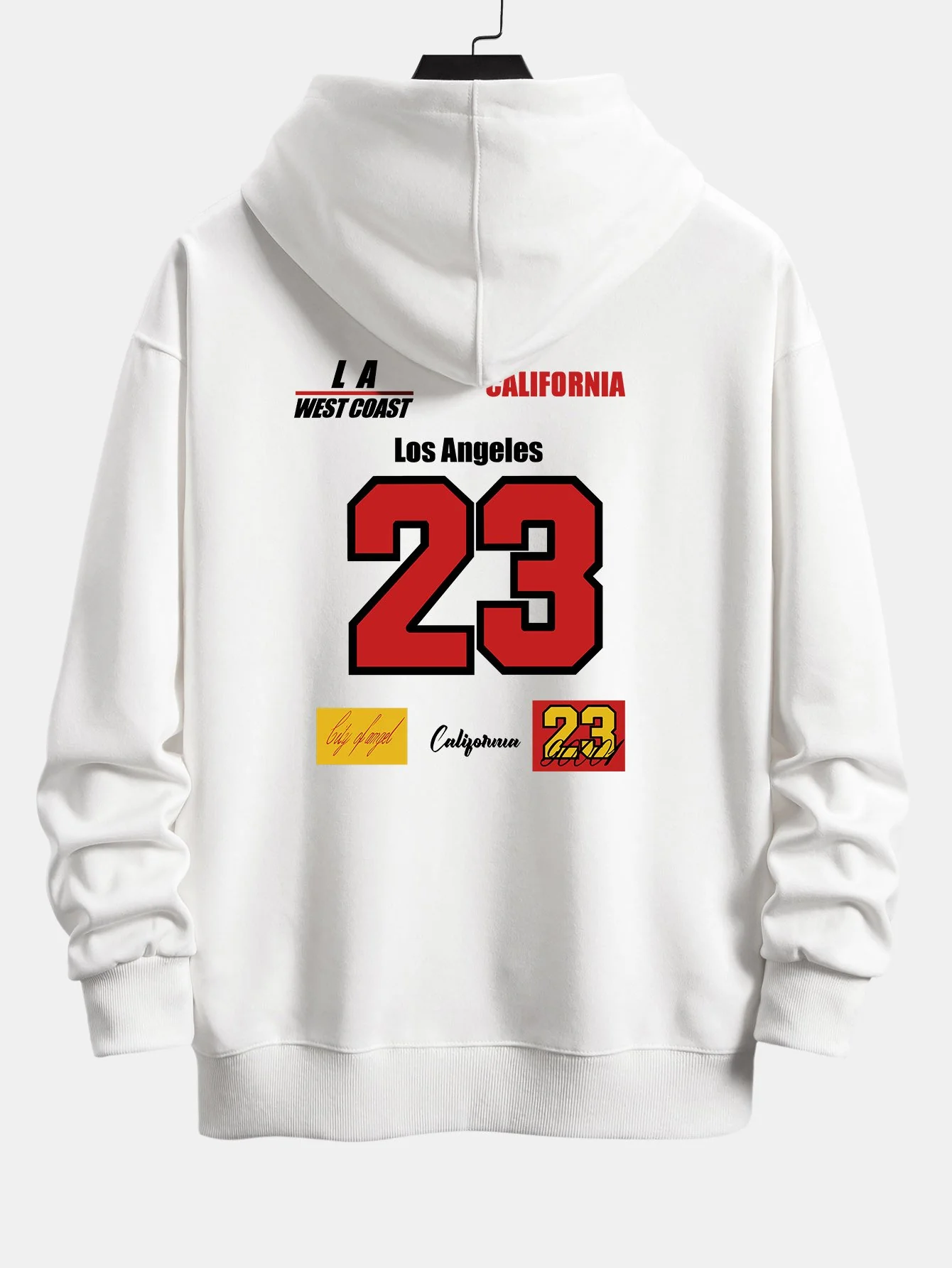 Nummer 23 Druck Relaxed Fit Hoodie - Image 6