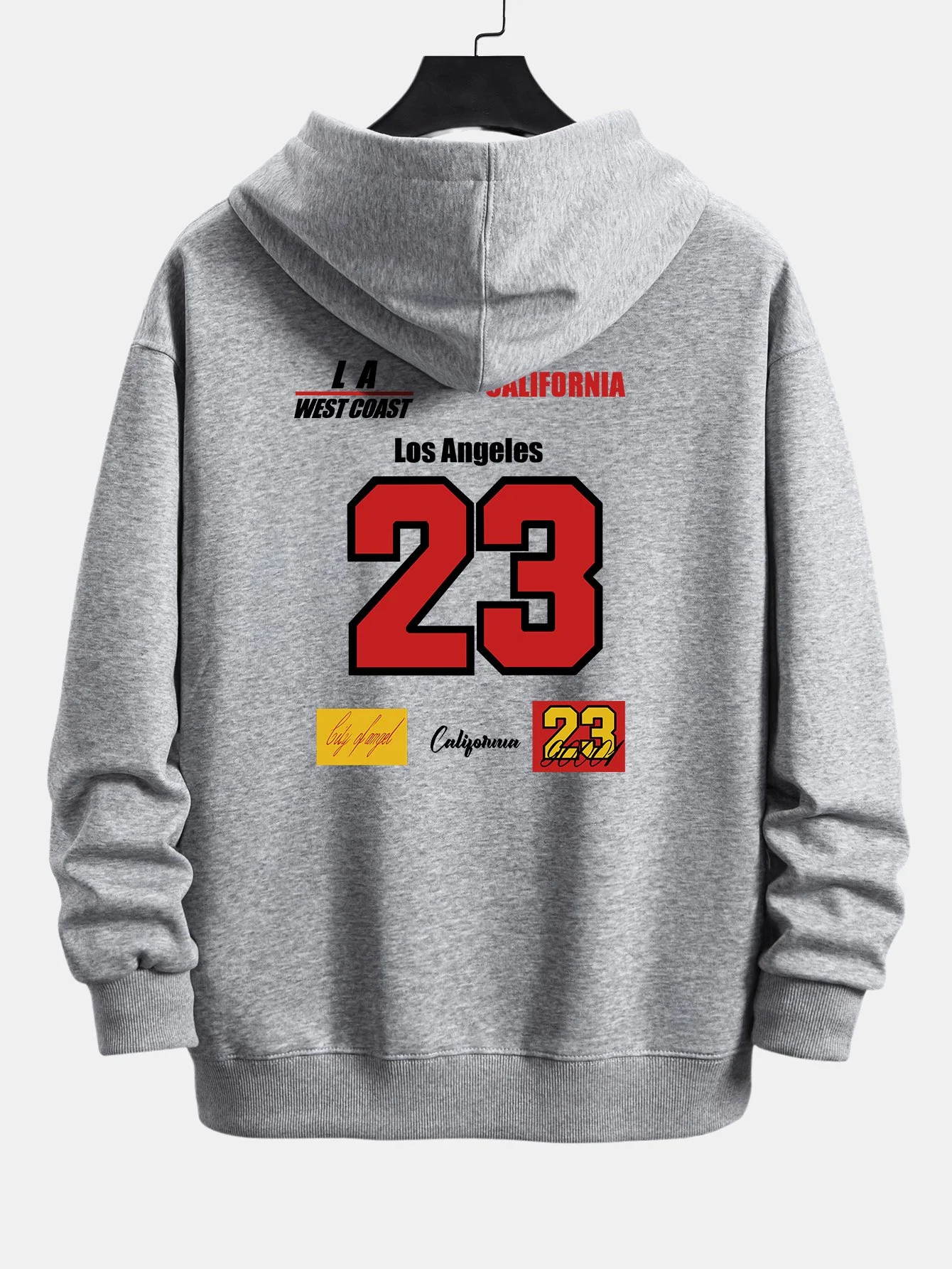Nummer 23 Druck Relaxed Fit Hoodie - Image 10