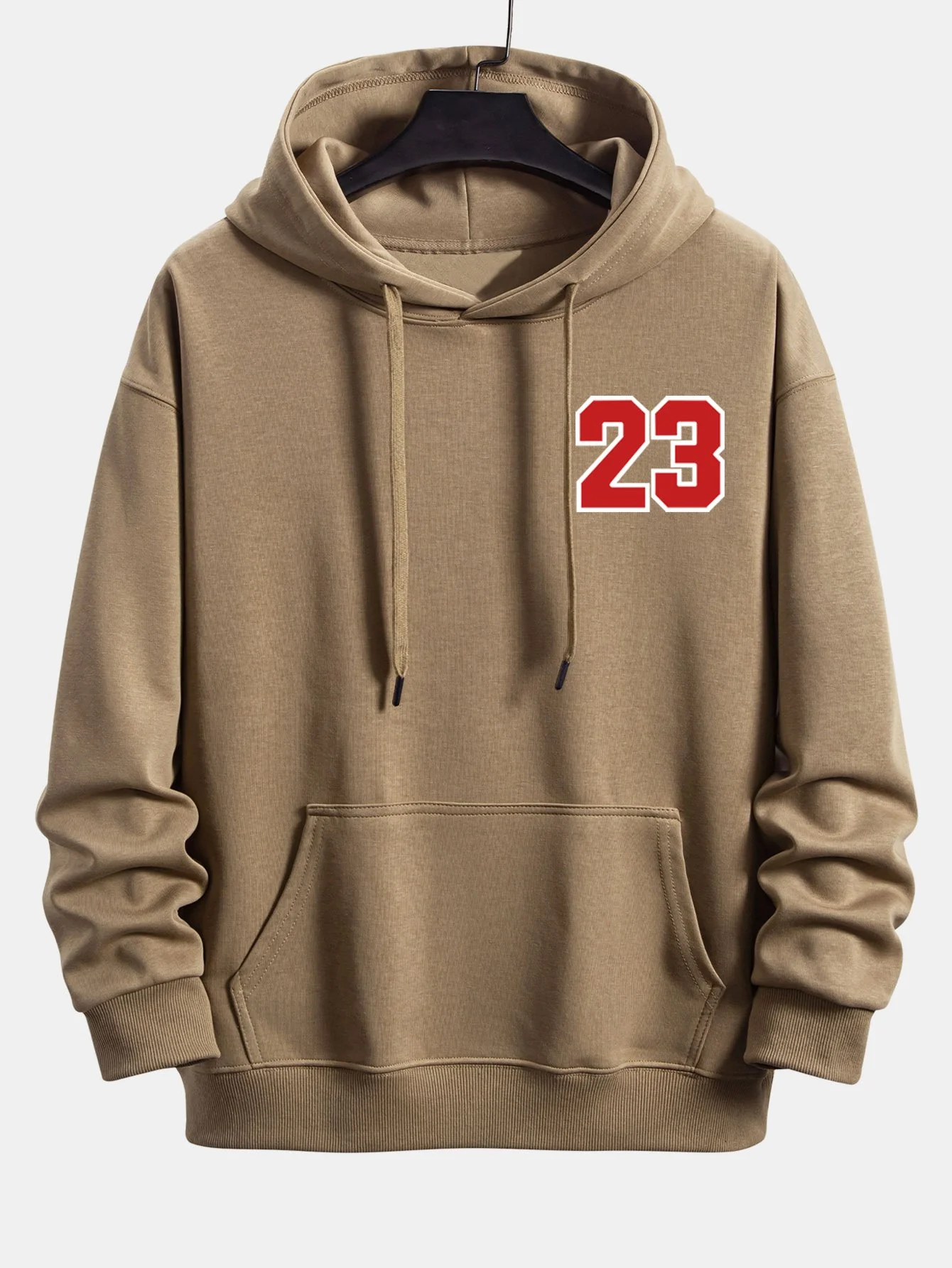 Nummer 23 Druck Relaxed Fit Hoodie - Image 13