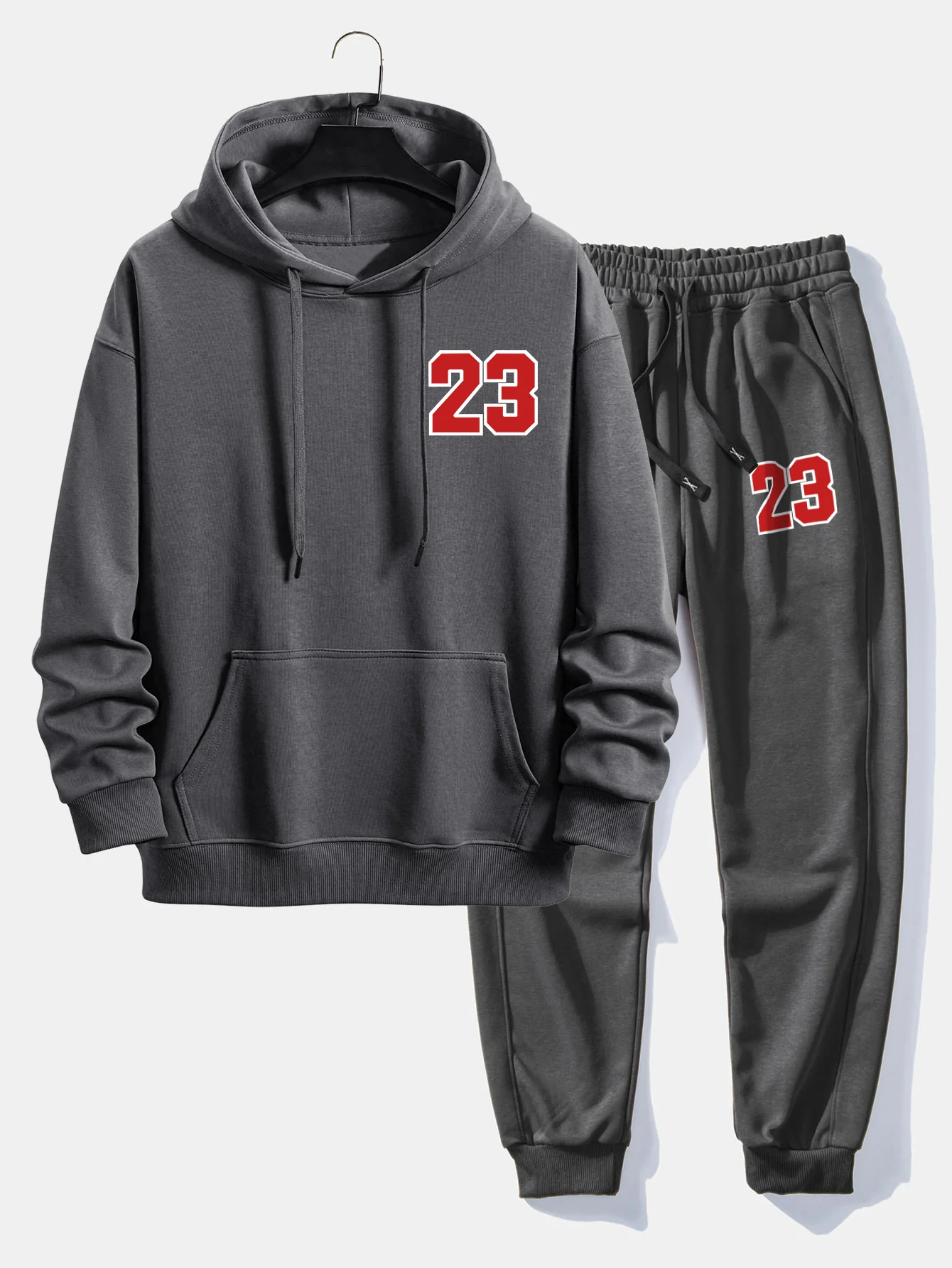 Nummer 23 Print Relax Fit Hoodie & Jogginghose - Image 2