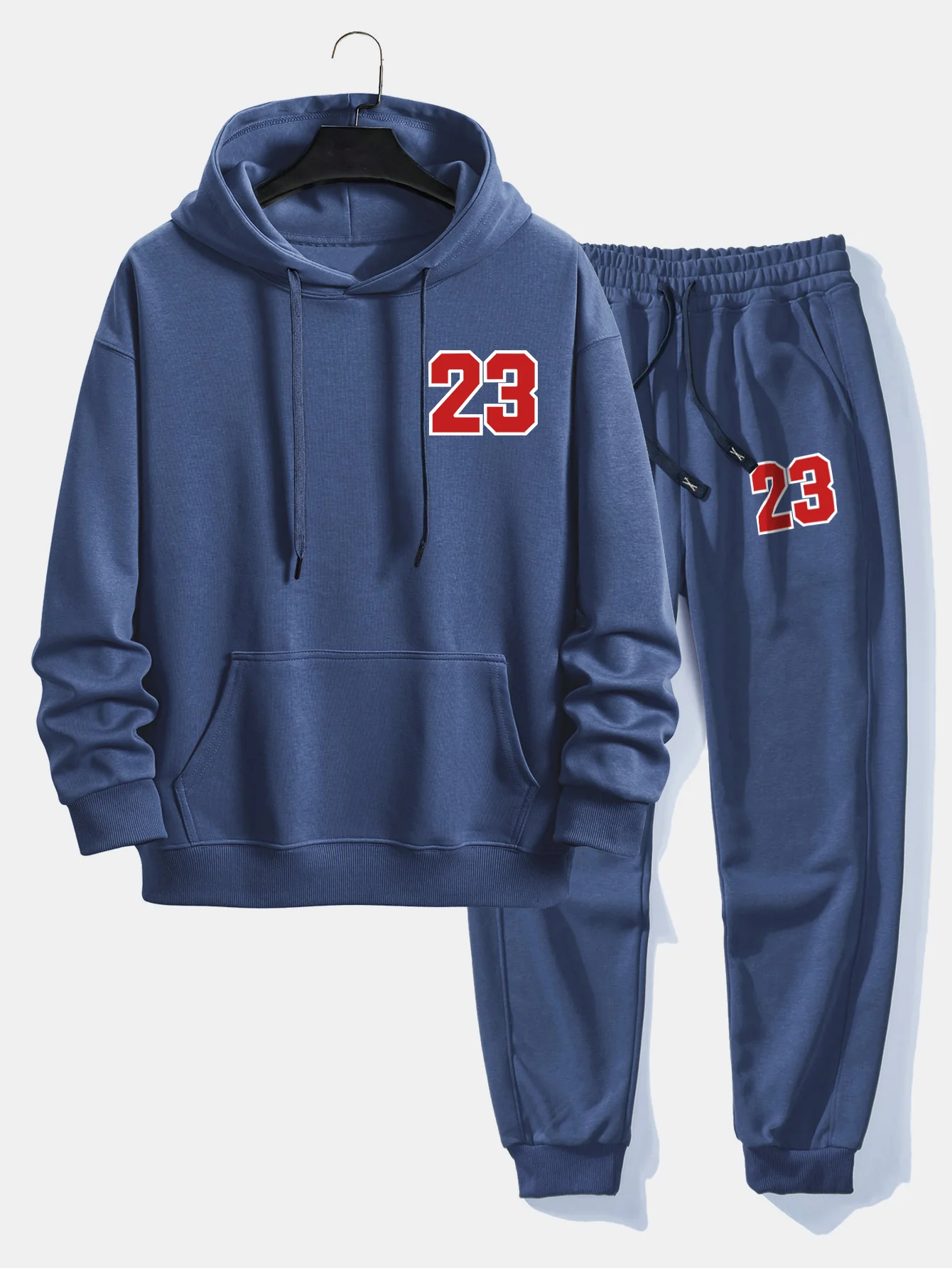 Nummer 23 Print Relax Fit Hoodie & Jogginghose - Image 5