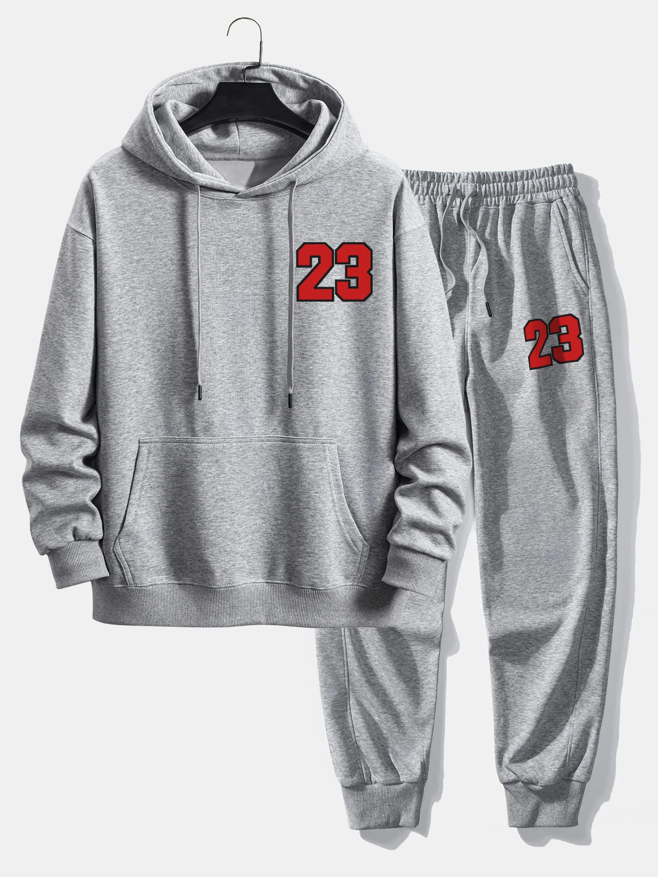 Nummer 23 Print Relax Fit Hoodie & Jogginghose - Image 6