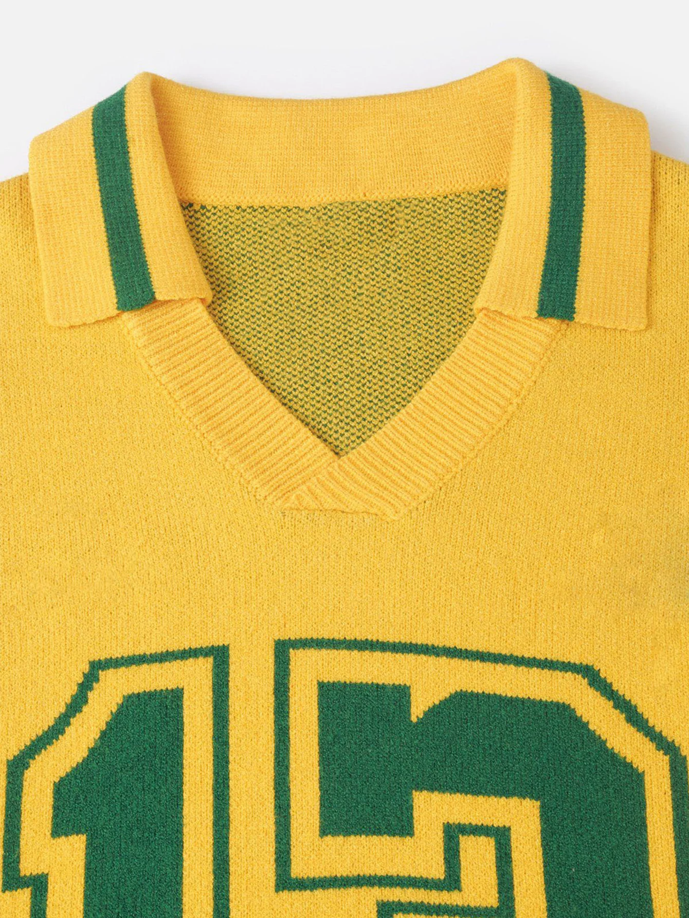 Nummer Druck Poloshirts Kragen Pullover - Image 6