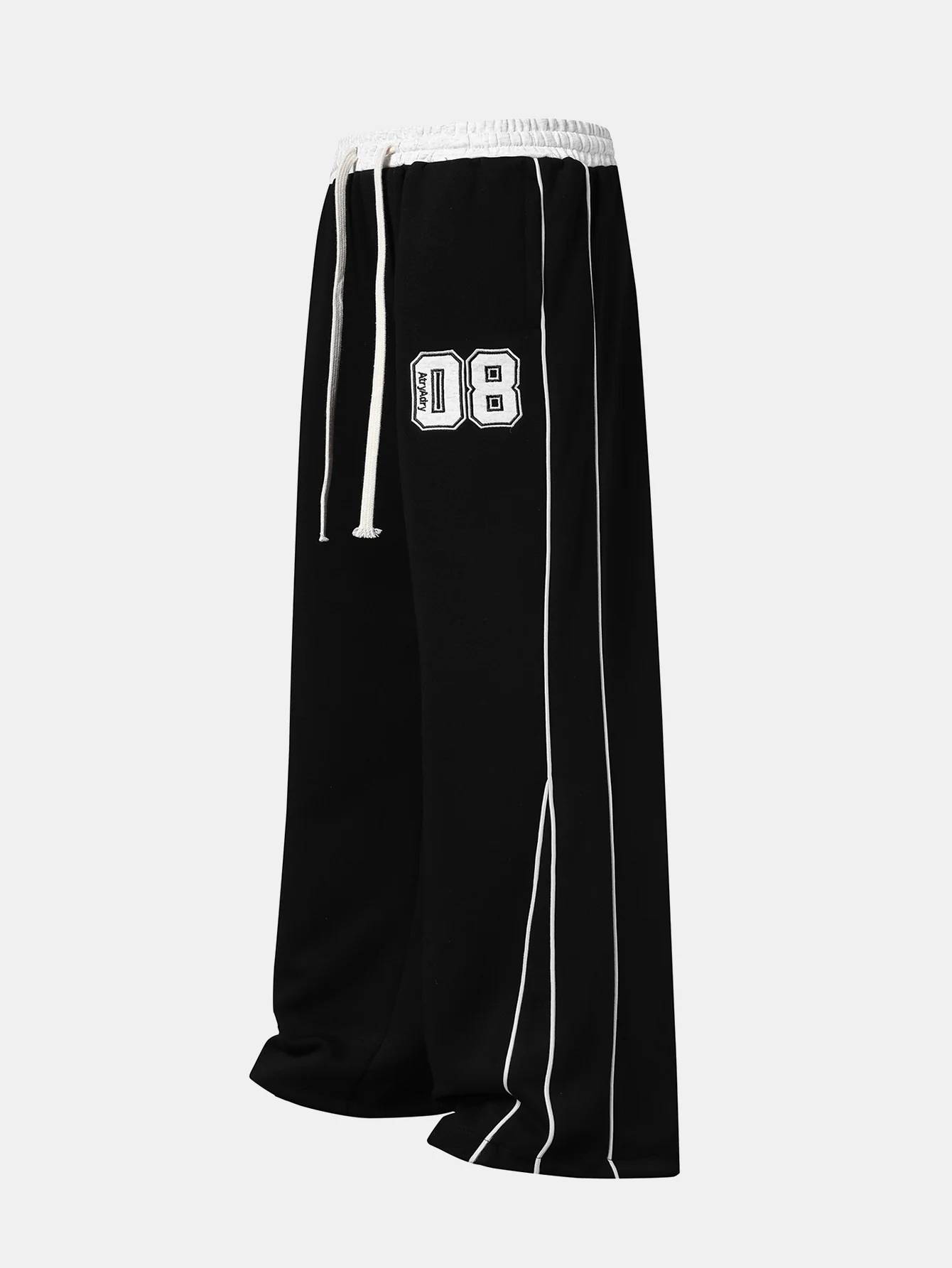 Nummer Druck Weite Bein Baggy Jogginghose - Image 3
