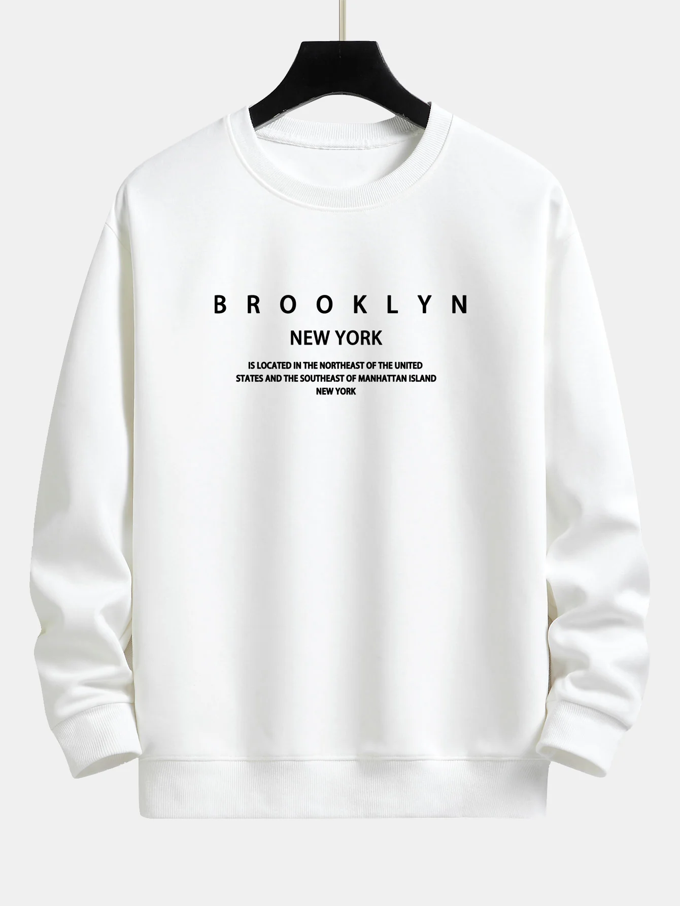 NY Brooklyn Druck Locker sitzendes Sweatshirt - Image 2