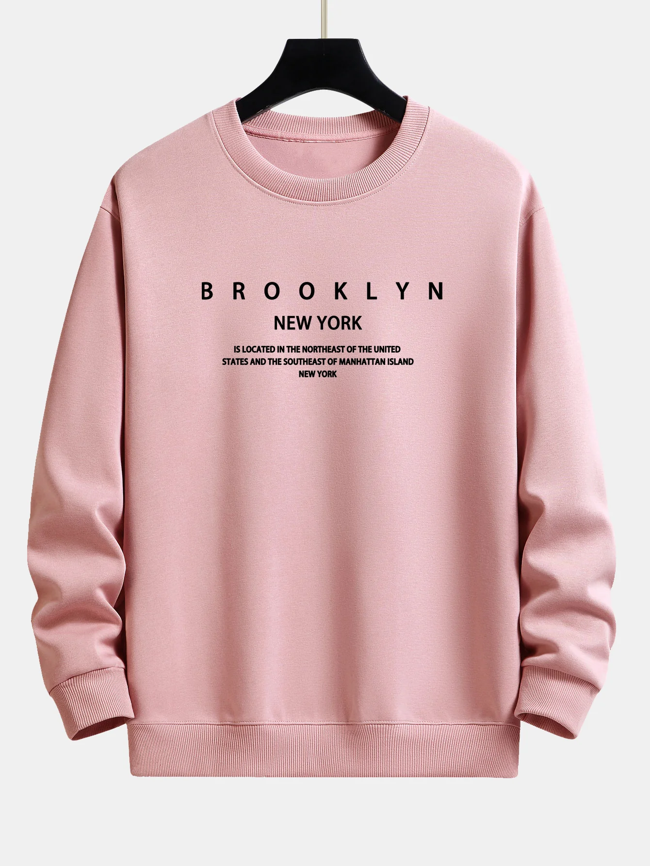 NY Brooklyn Druck Locker sitzendes Sweatshirt - Image 4