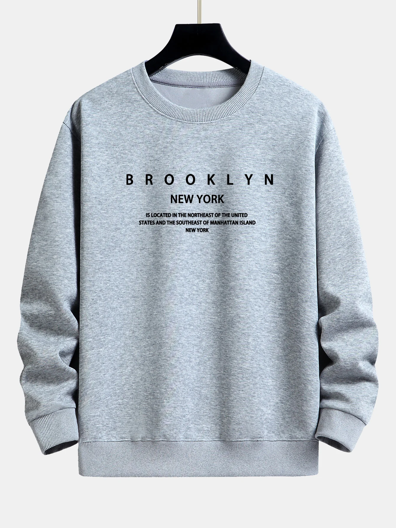 NY Brooklyn Druck Locker sitzendes Sweatshirt - Image 5