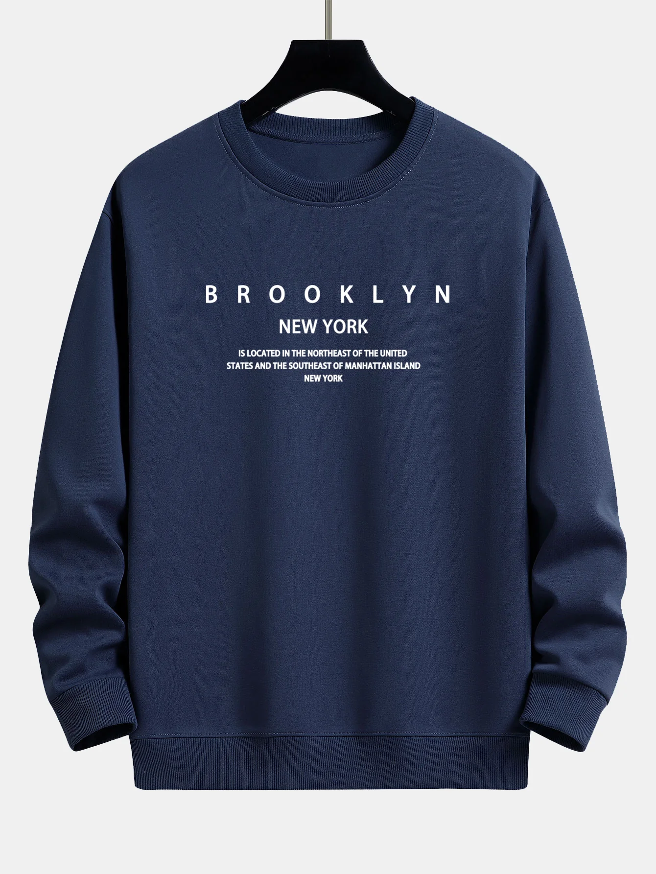 NY Brooklyn Druck Locker sitzendes Sweatshirt - Image 6