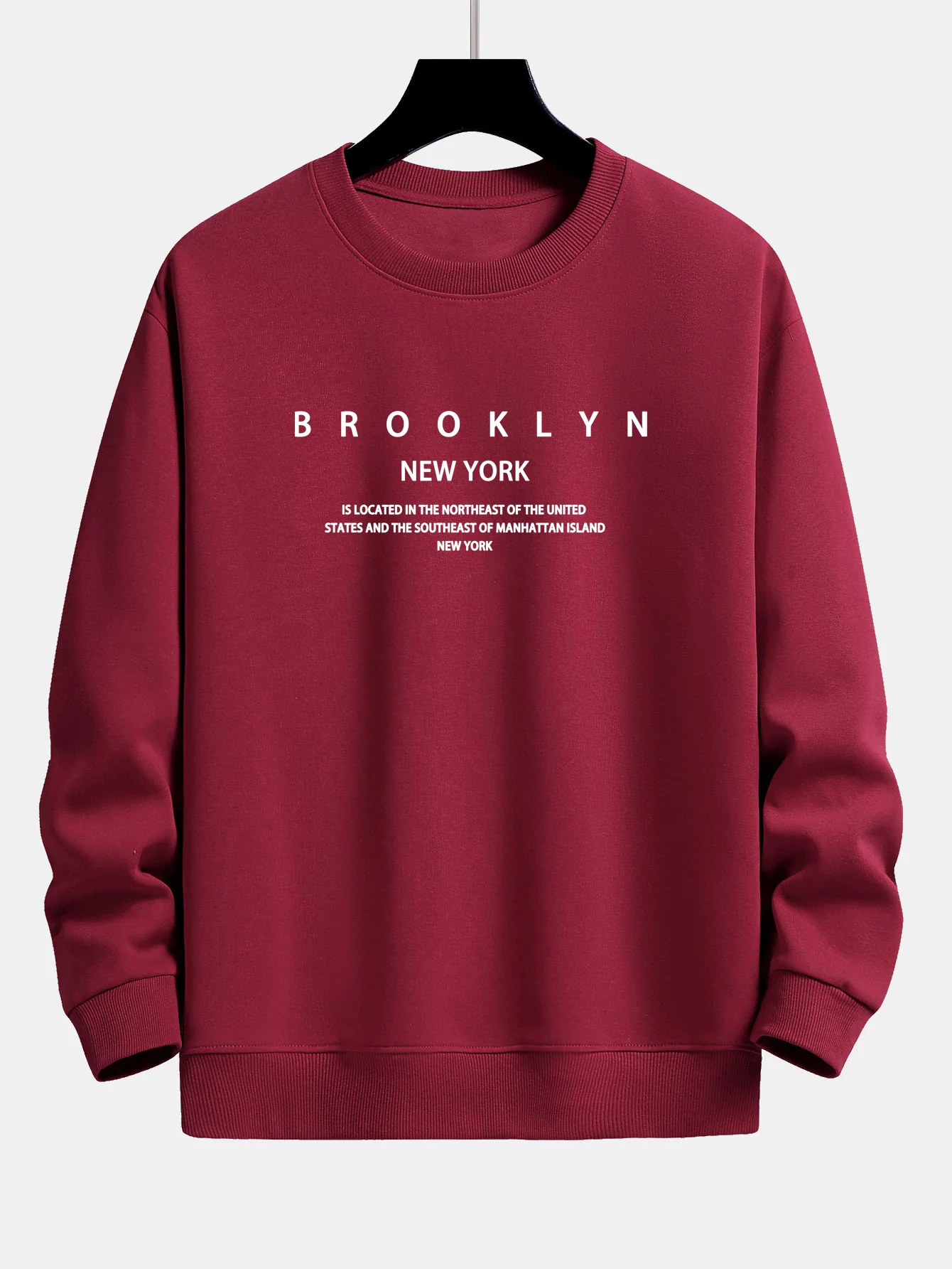 NY Brooklyn Druck Locker sitzendes Sweatshirt - Image 7