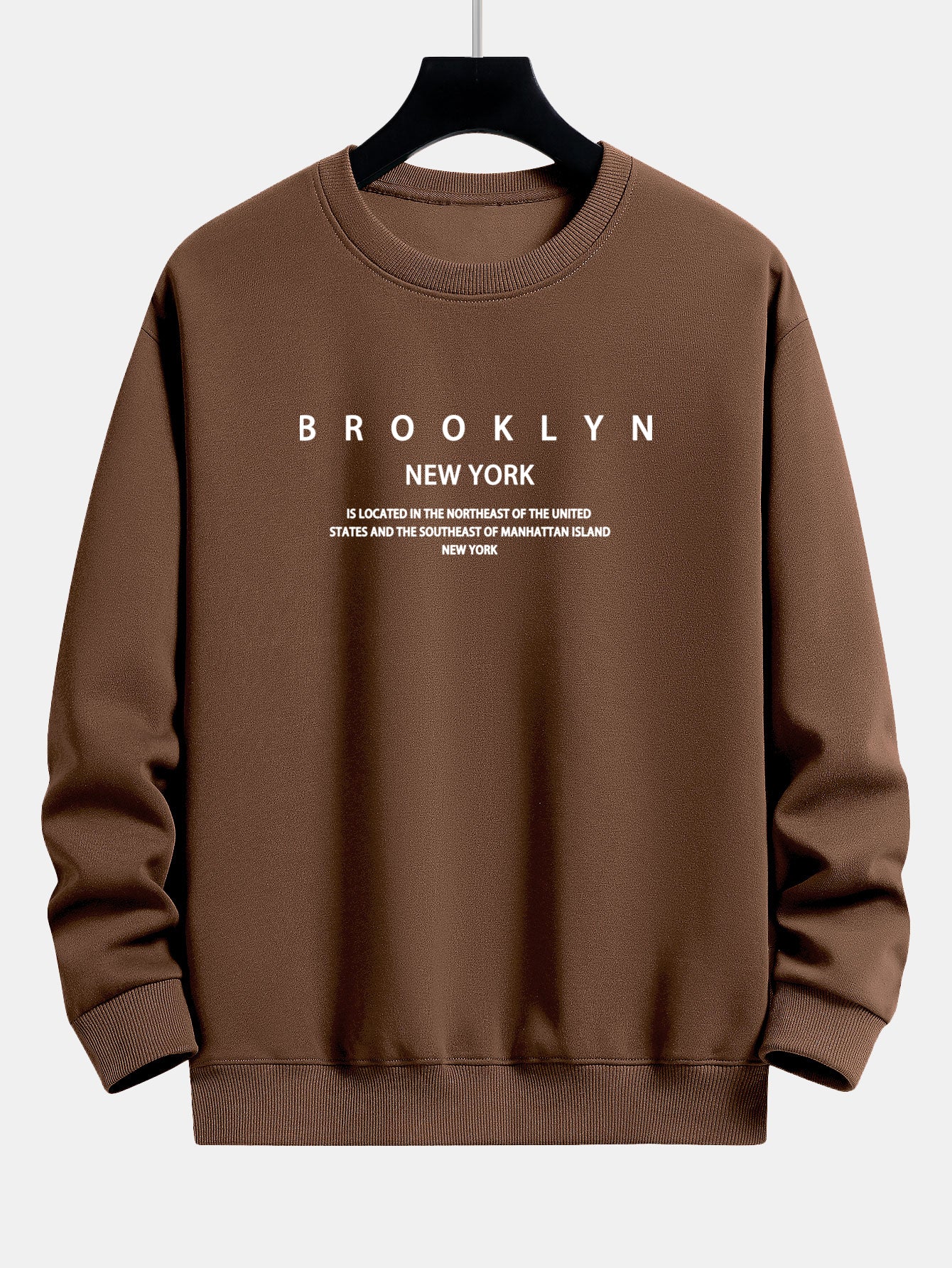 NY Brooklyn Druck Locker sitzendes Sweatshirt - Image 8