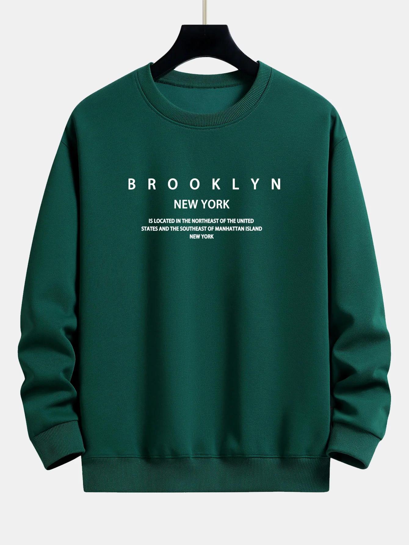 NY Brooklyn Druck Locker sitzendes Sweatshirt - Image 9