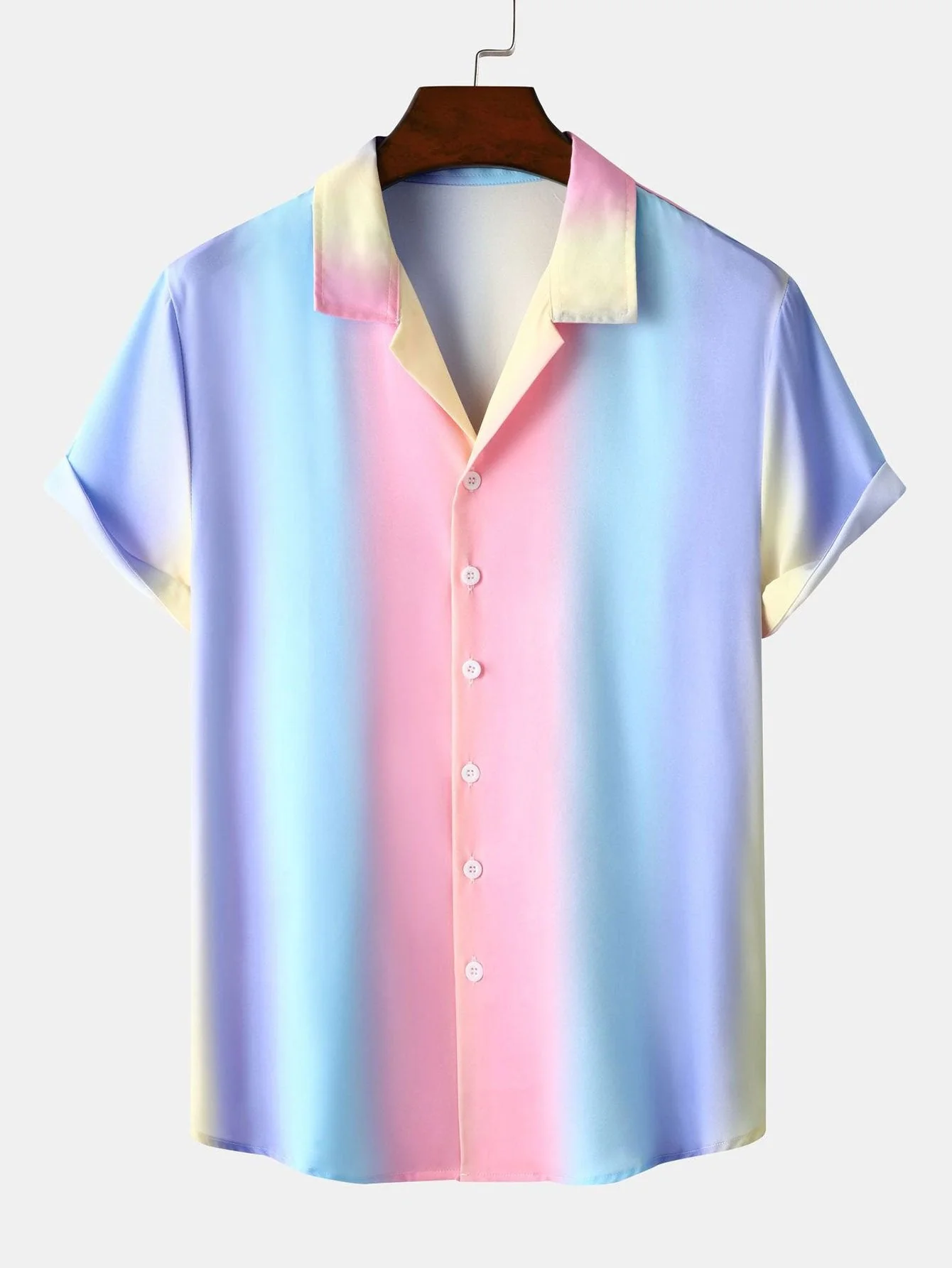 Ombre Print Cuban Shirt & Schwimmshorts - Image 2