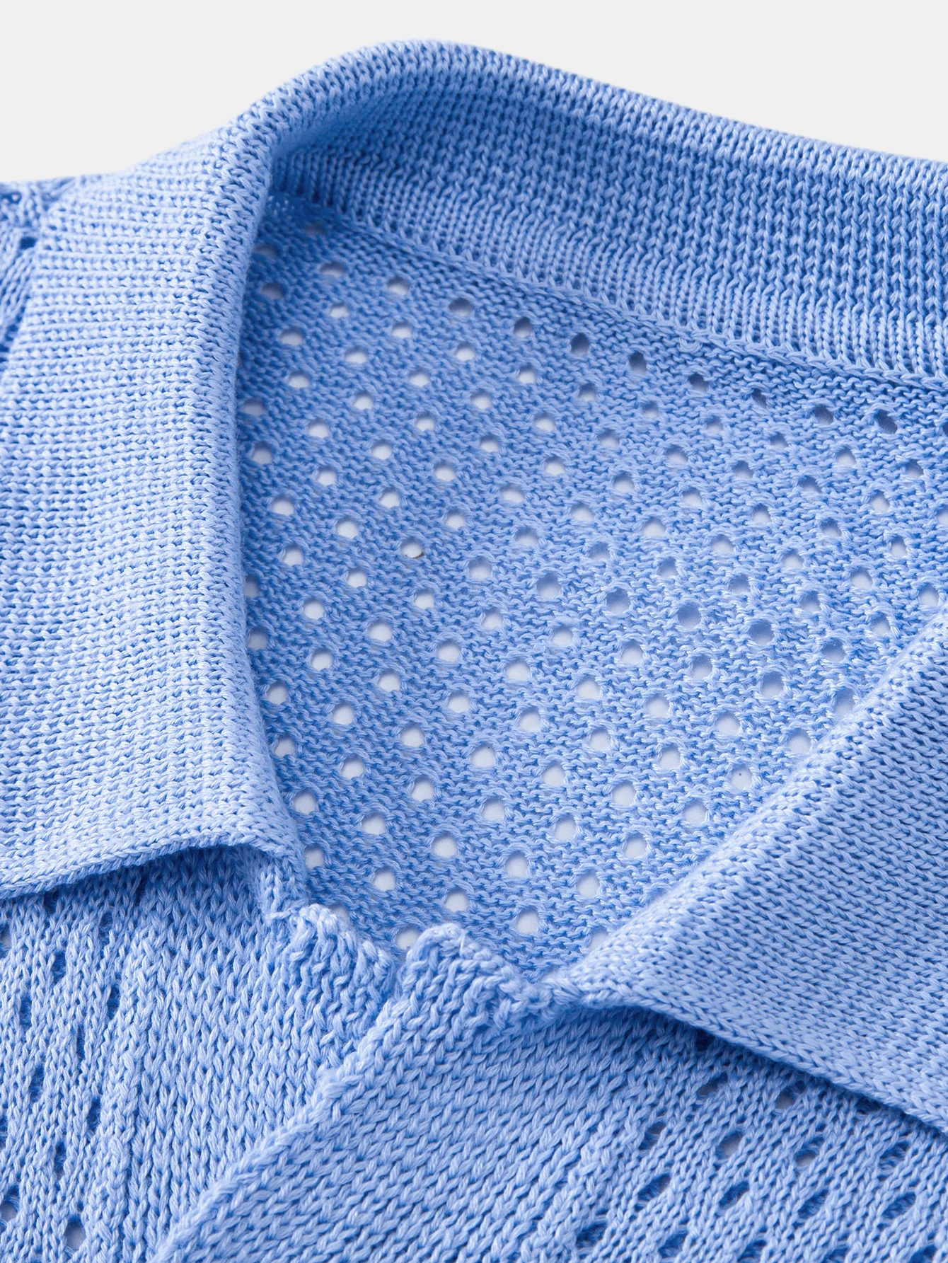 Open Knit Shirt & Straight Leg Linen Pants - Image 5