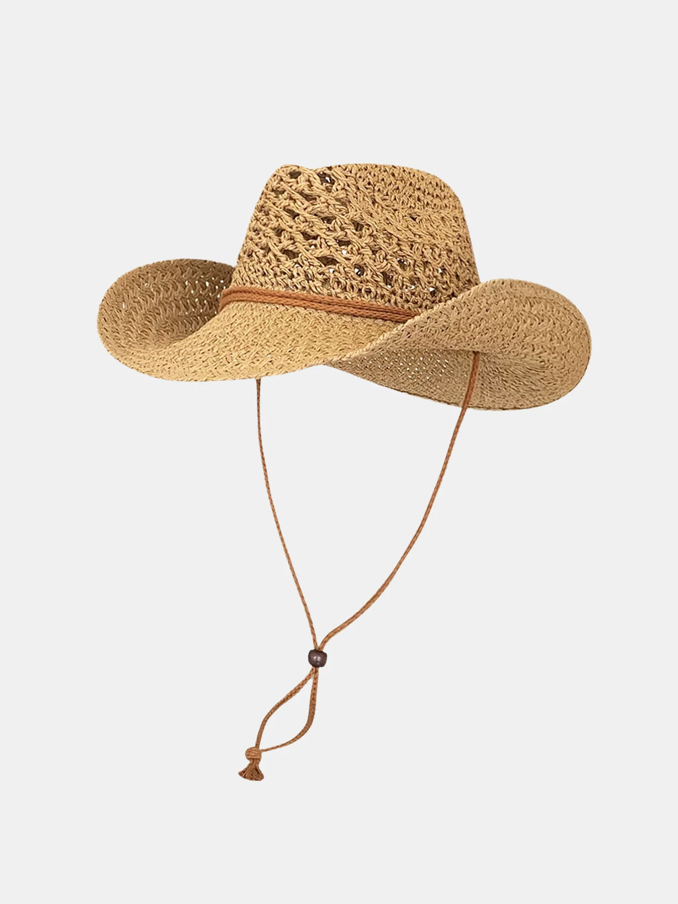 Outdoor Strand Sonnen Schutz Western Cowboy Stil Strohhut - Image 2