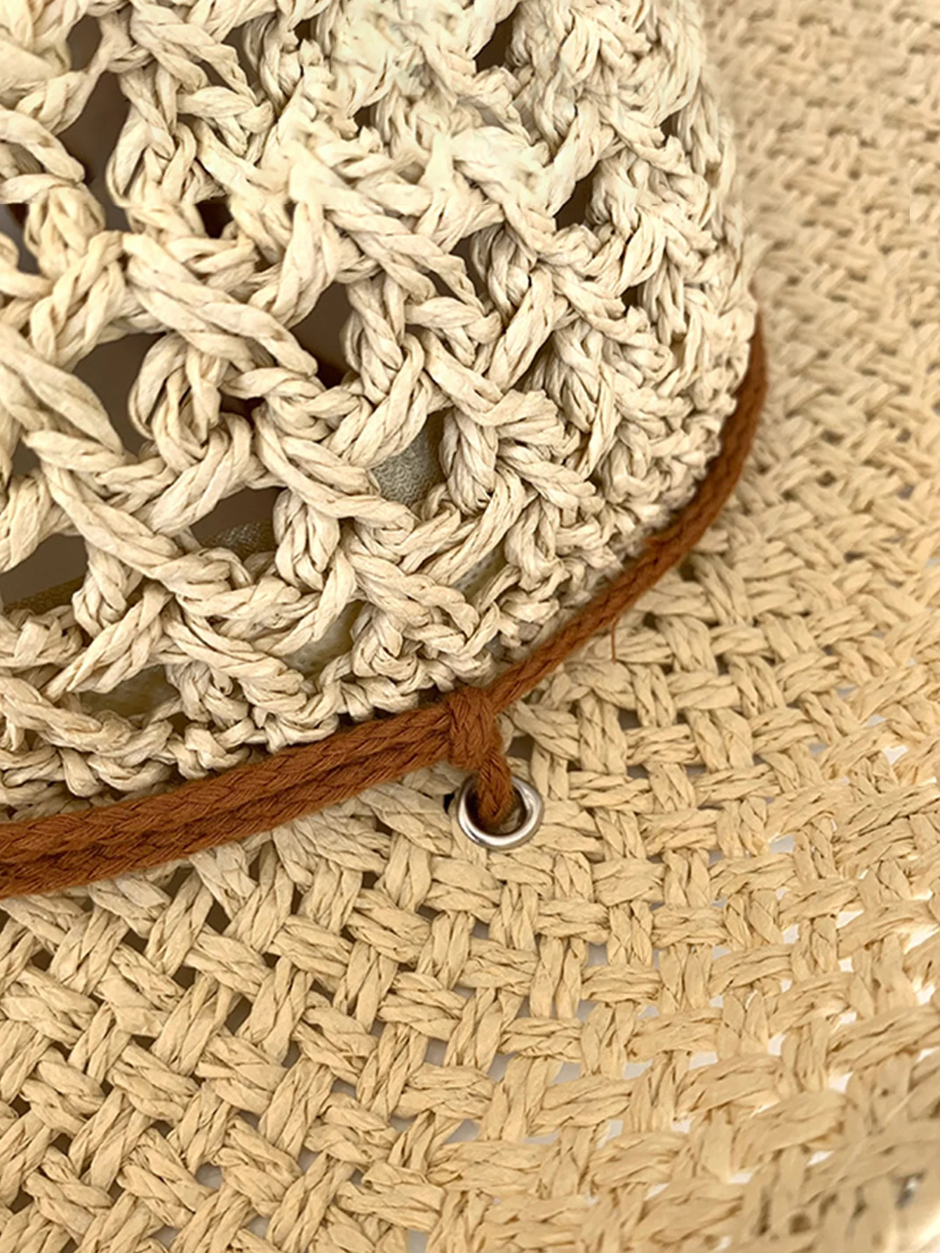 Outdoor Strand Sonnen Schutz Western Cowboy Stil Strohhut - Image 7