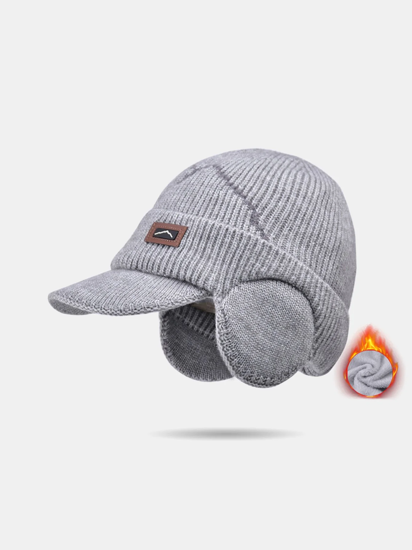 Outdoor Plüsch Warm Gestrickte Ohrenklappen Baseballmütze - Image 4
