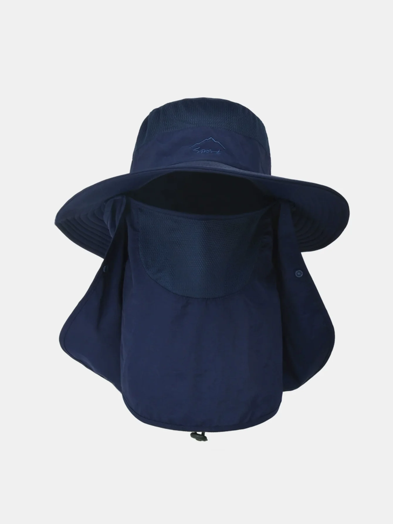 Outdoor-Sonnenschutz-Nackenhut, Hut mit breiter Krempe, schnelltrocknend und atmungsaktiv - Image 2