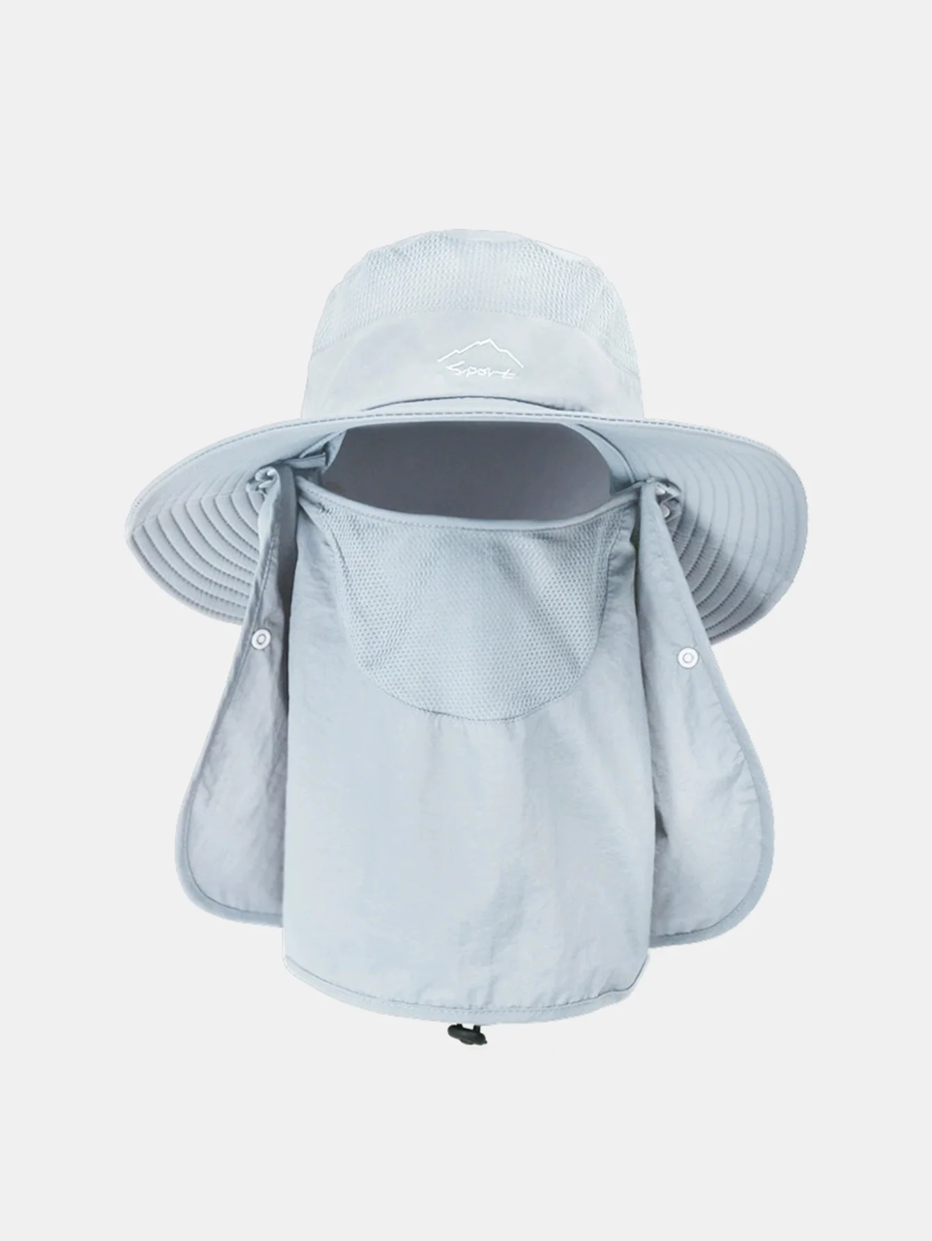 Outdoor-Sonnenschutz-Nackenhut, Hut mit breiter Krempe, schnelltrocknend und atmungsaktiv - Image 8