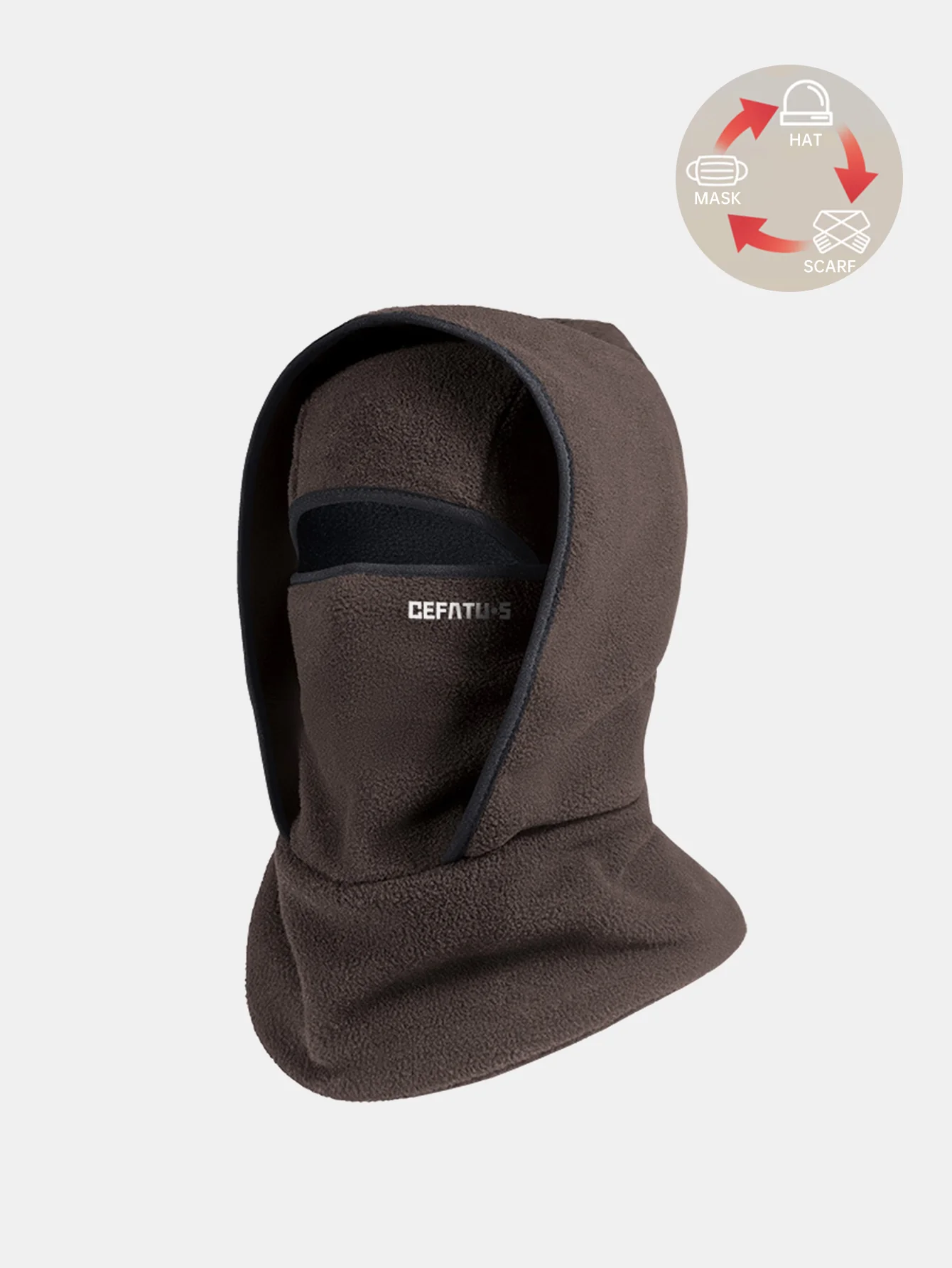Outdoor Winter Warmth Three-in-one Design Balaclava Hat - Image 3