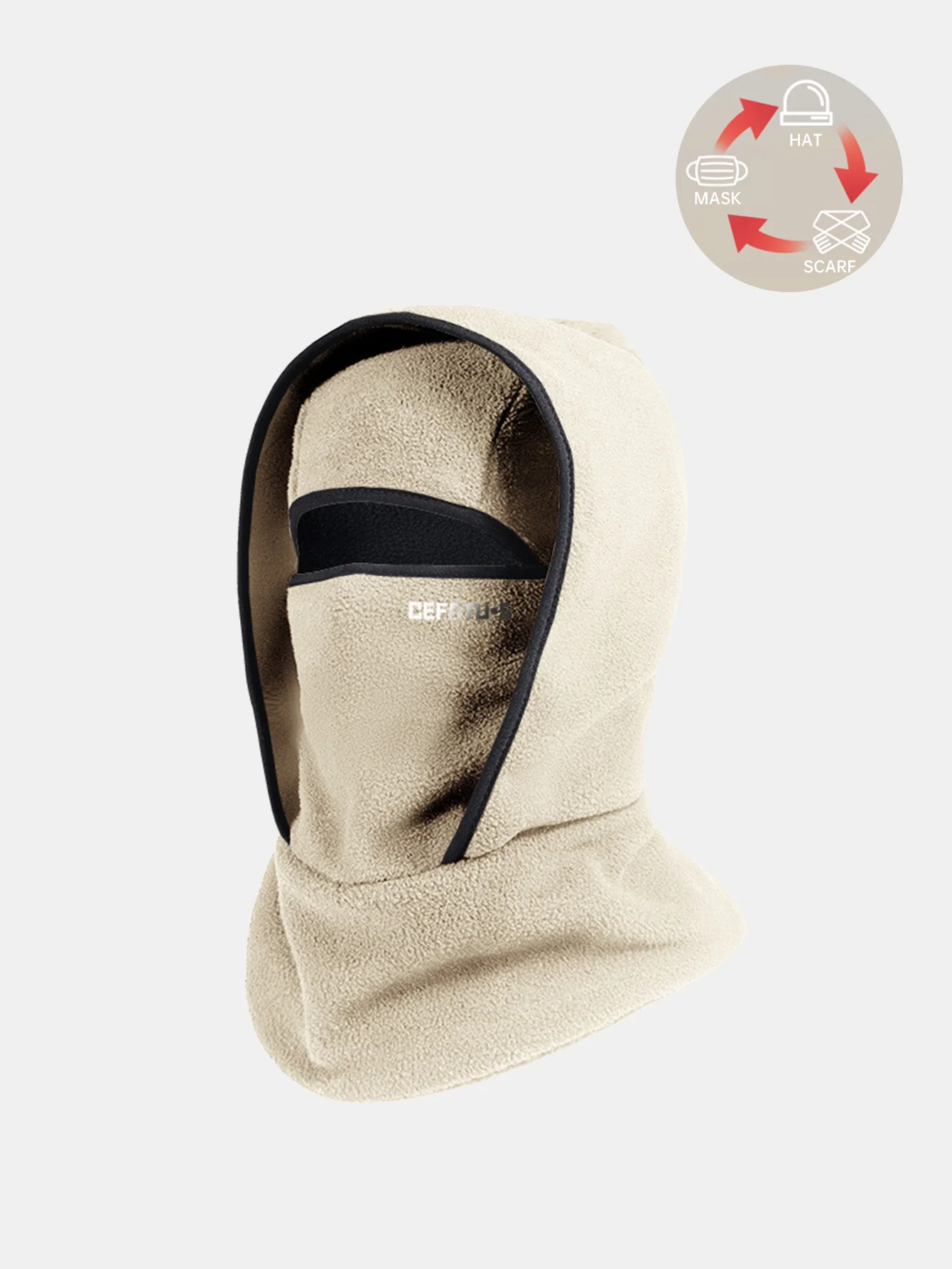Outdoor Winter Warmth Three-in-one Design Balaclava Hat - Image 4