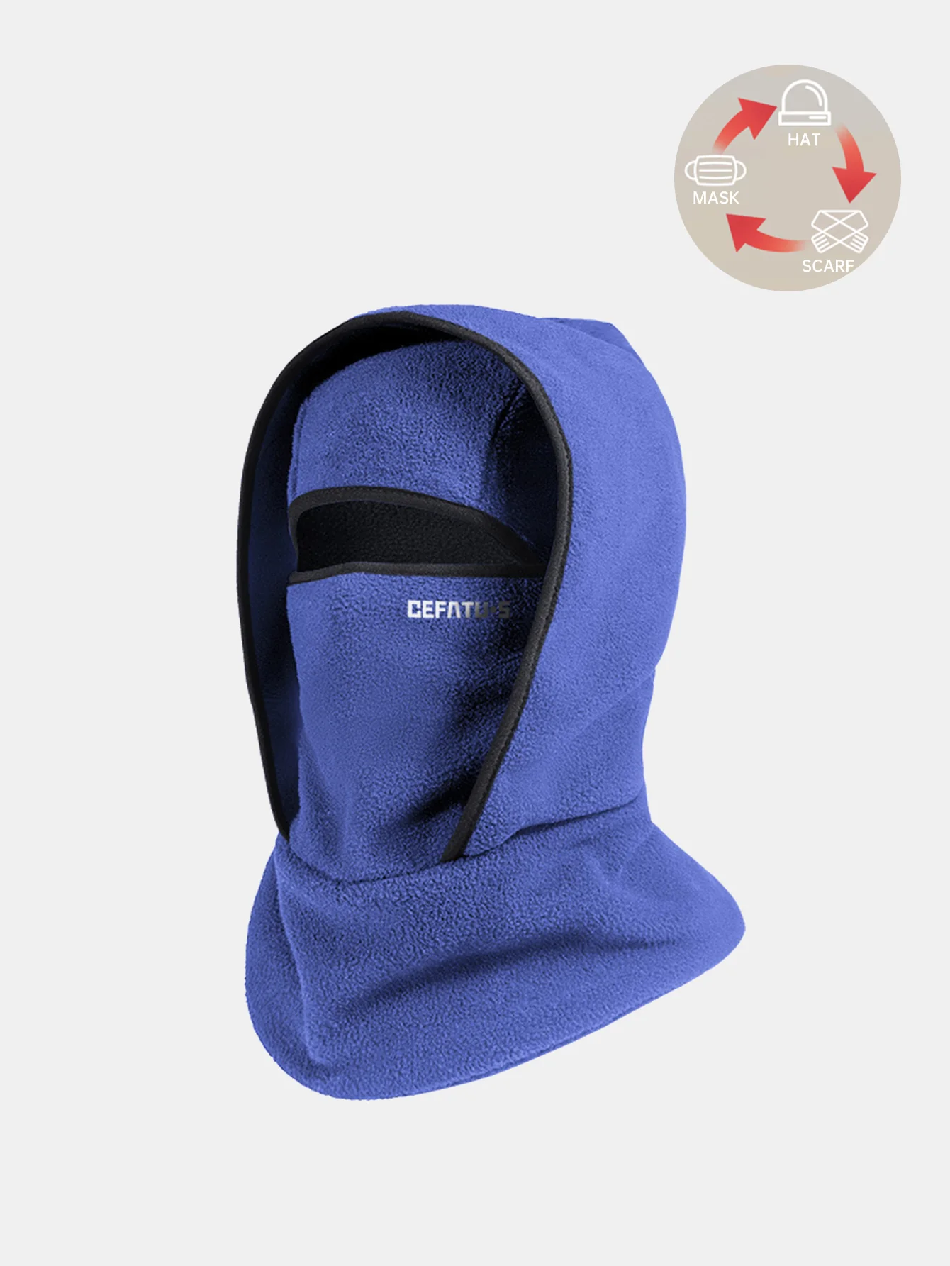 Outdoor Winter Warmth Three-in-one Design Balaclava Hat - Image 5