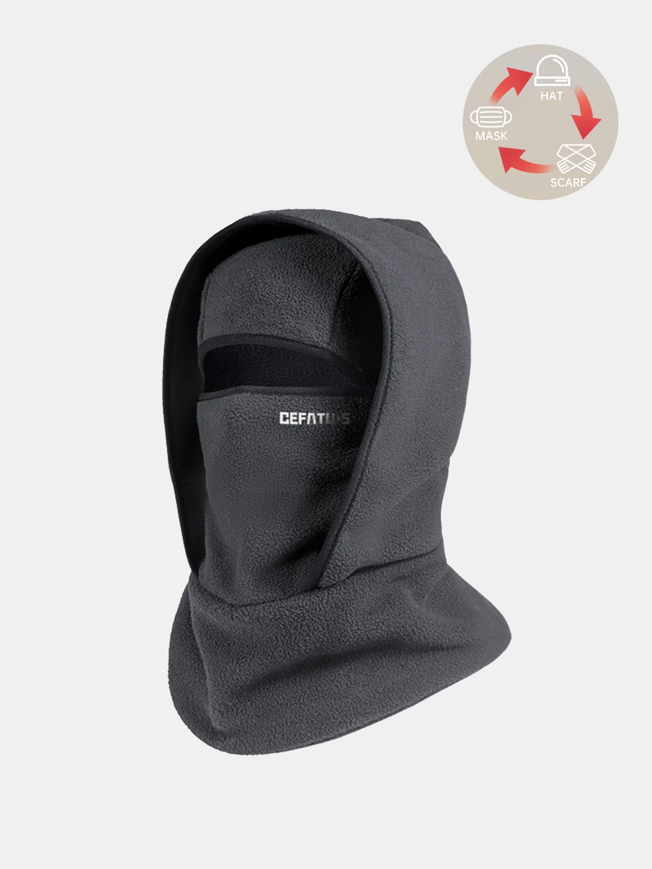 Outdoor Winter Warmth Three-in-one Design Balaclava Hat - Image 7