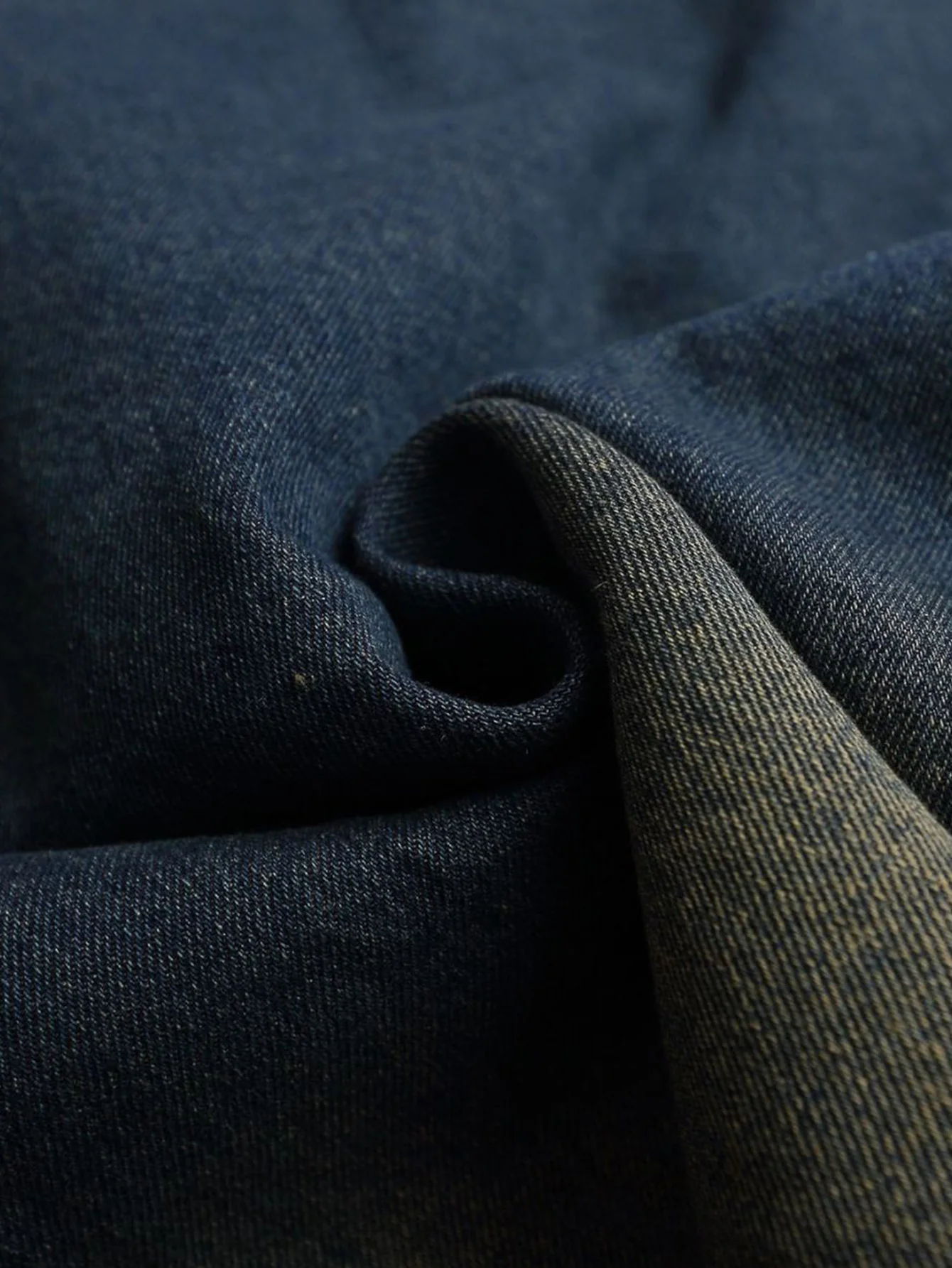 Oversize Brooklyn Stickerei Gewaschenes Abgenutztes Denim Sweatshirt - Image 7