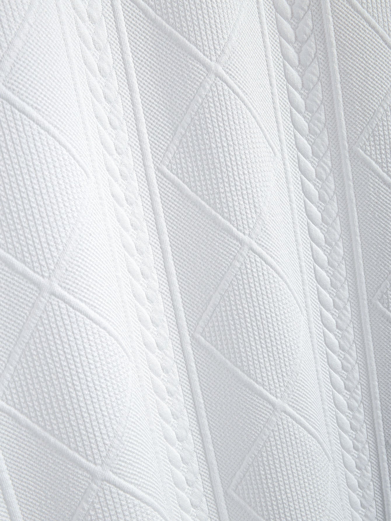 Übergröße Geometrisches Jacquard T-Shirt & Shorts - Image 10