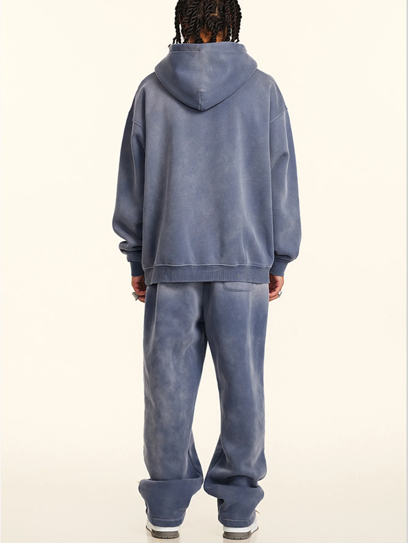 Oversize Zahlenprint Gewaschener Abgenutzter Hoodie - Image 20