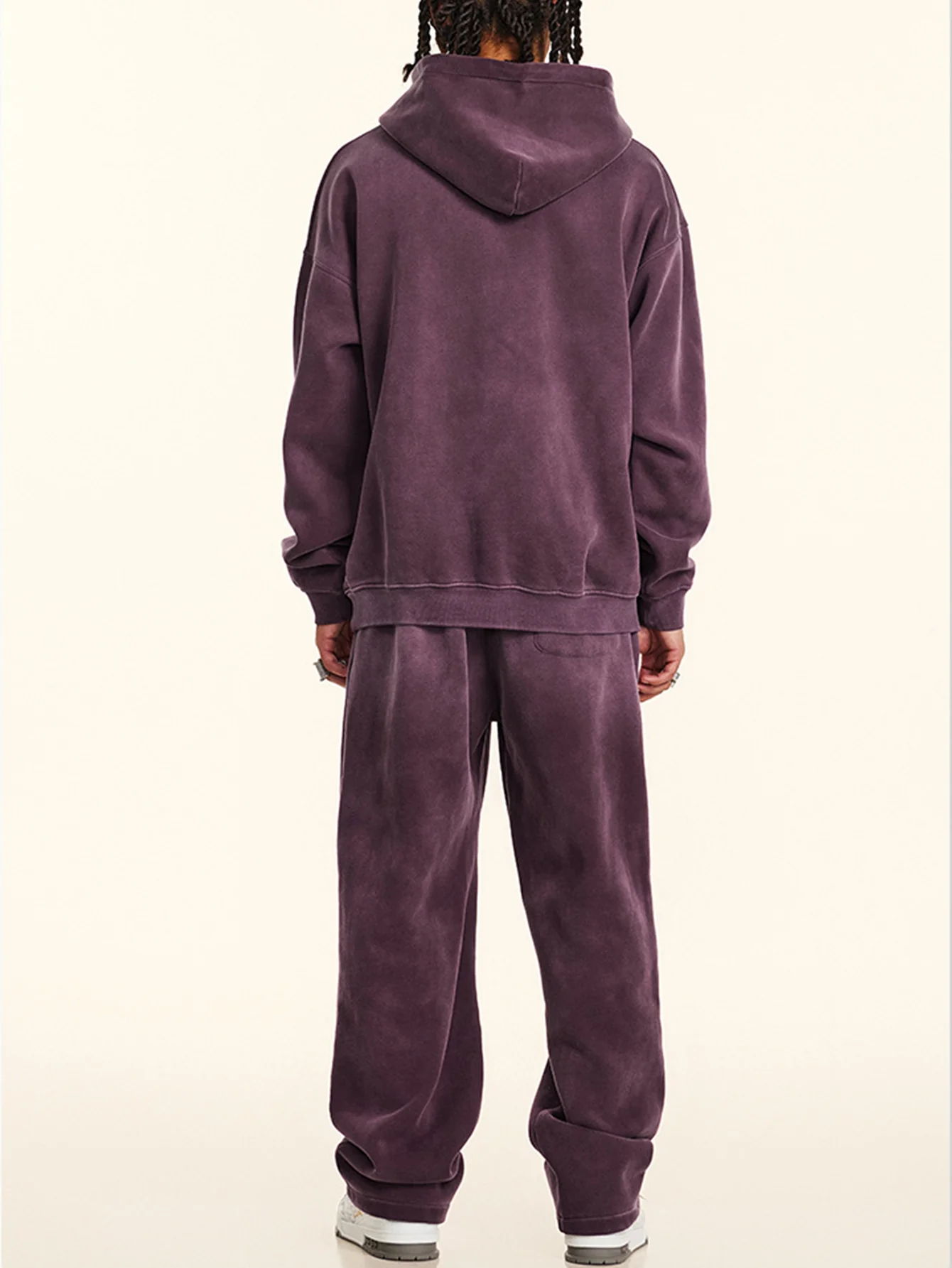 Oversize Zahlenprint Gewaschener Abgenutzter Hoodie - Image 21