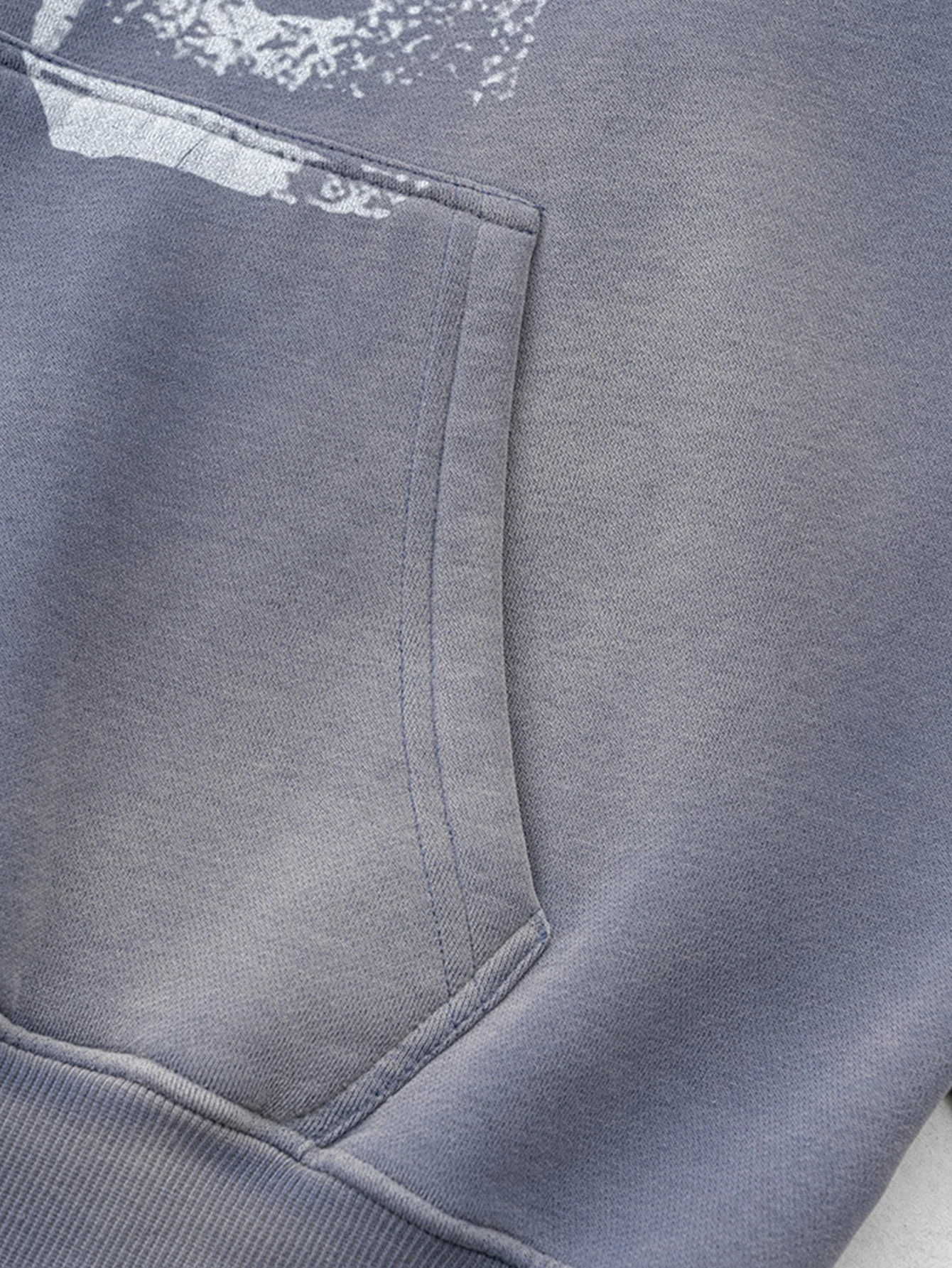 Oversize Zahlenprint Gewaschener Abgenutzter Hoodie - Image 28