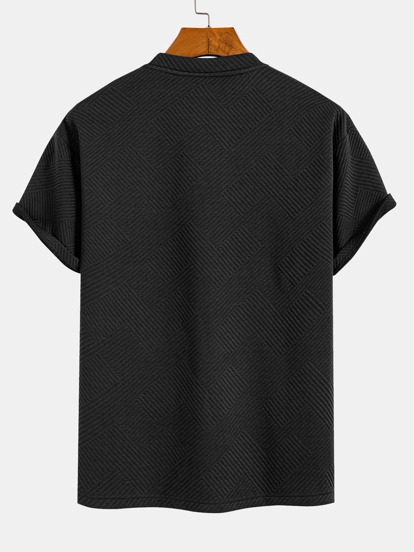 Übergröße Streifen Jacquard T-Shirt - Image 2
