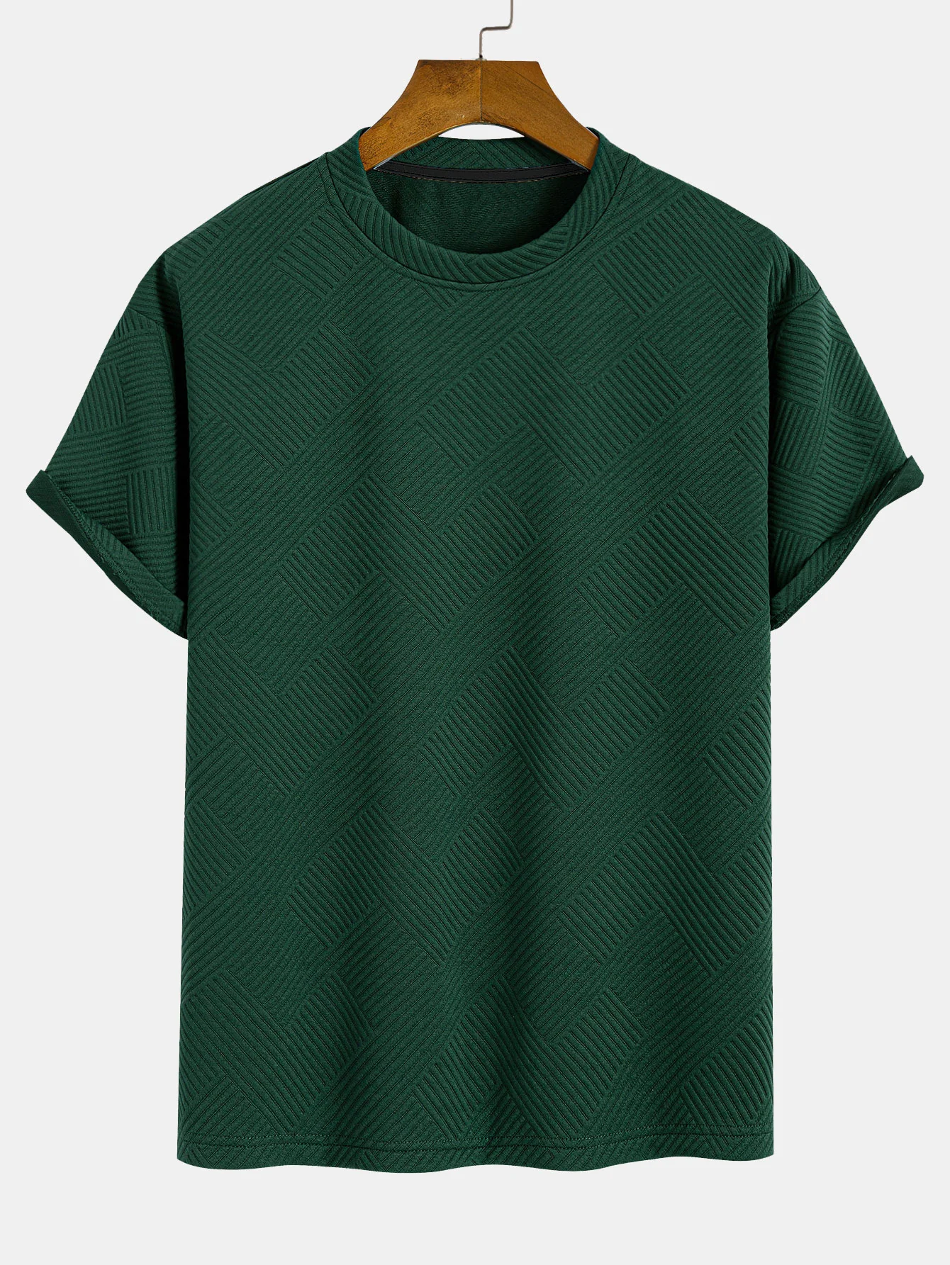 Übergröße Streifen Jacquard T-Shirt - Image 3