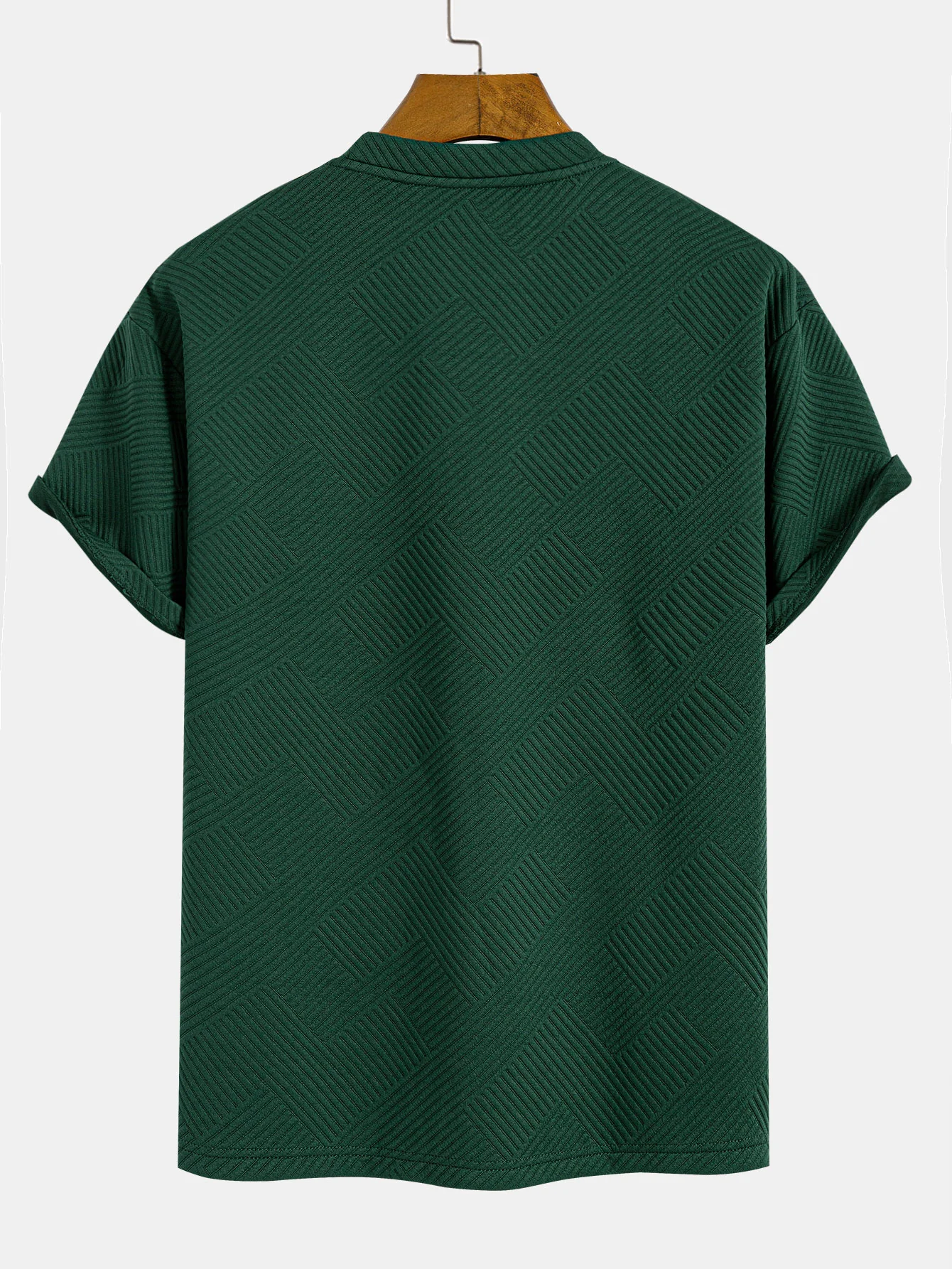 Übergröße Streifen Jacquard T-Shirt - Image 4