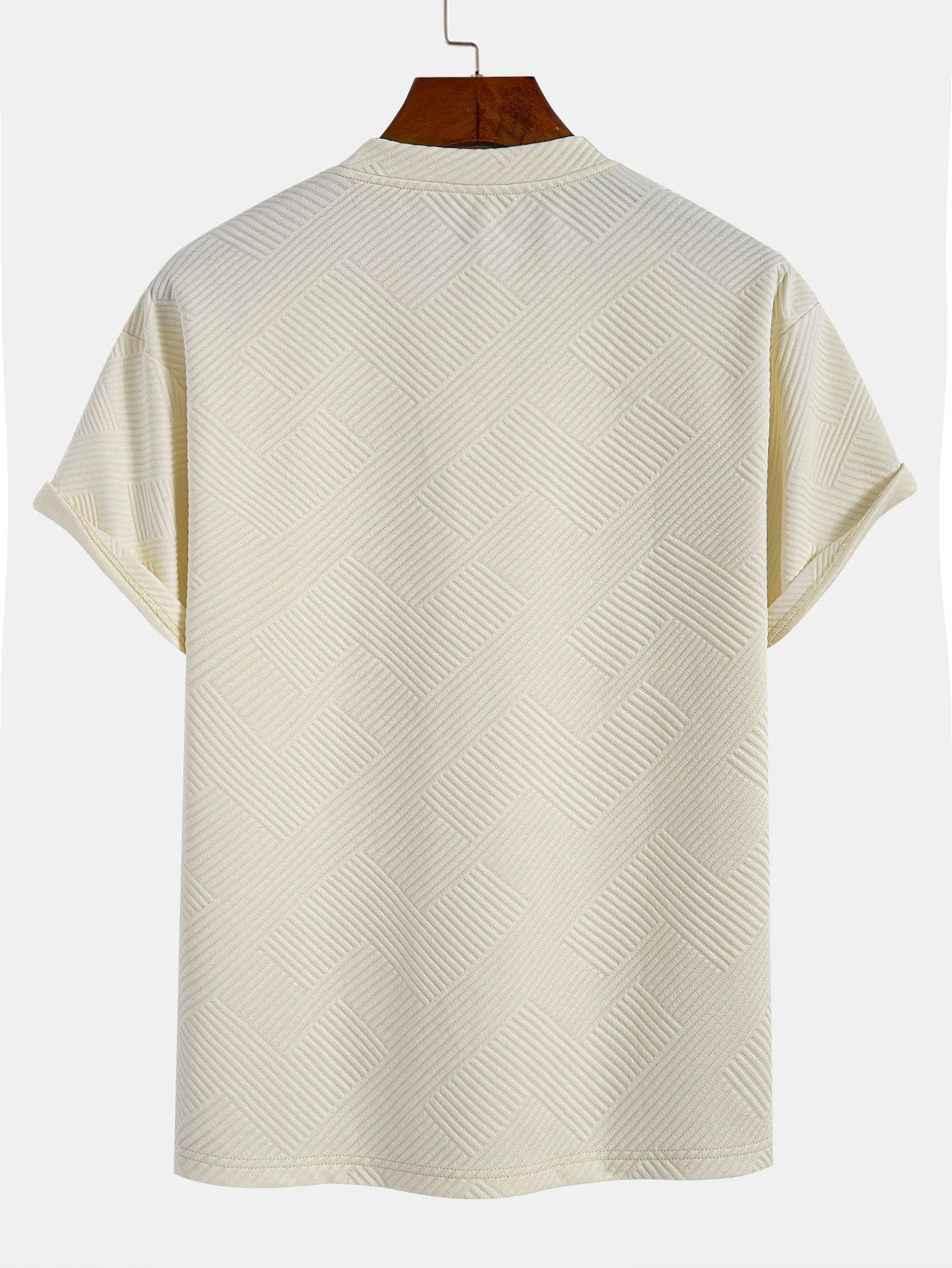 Übergröße Streifen Jacquard T-Shirt - Image 6