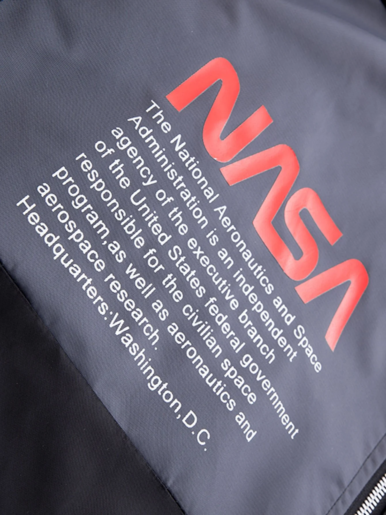 Übergroße NASA Druck Bomberjacke - Image 9